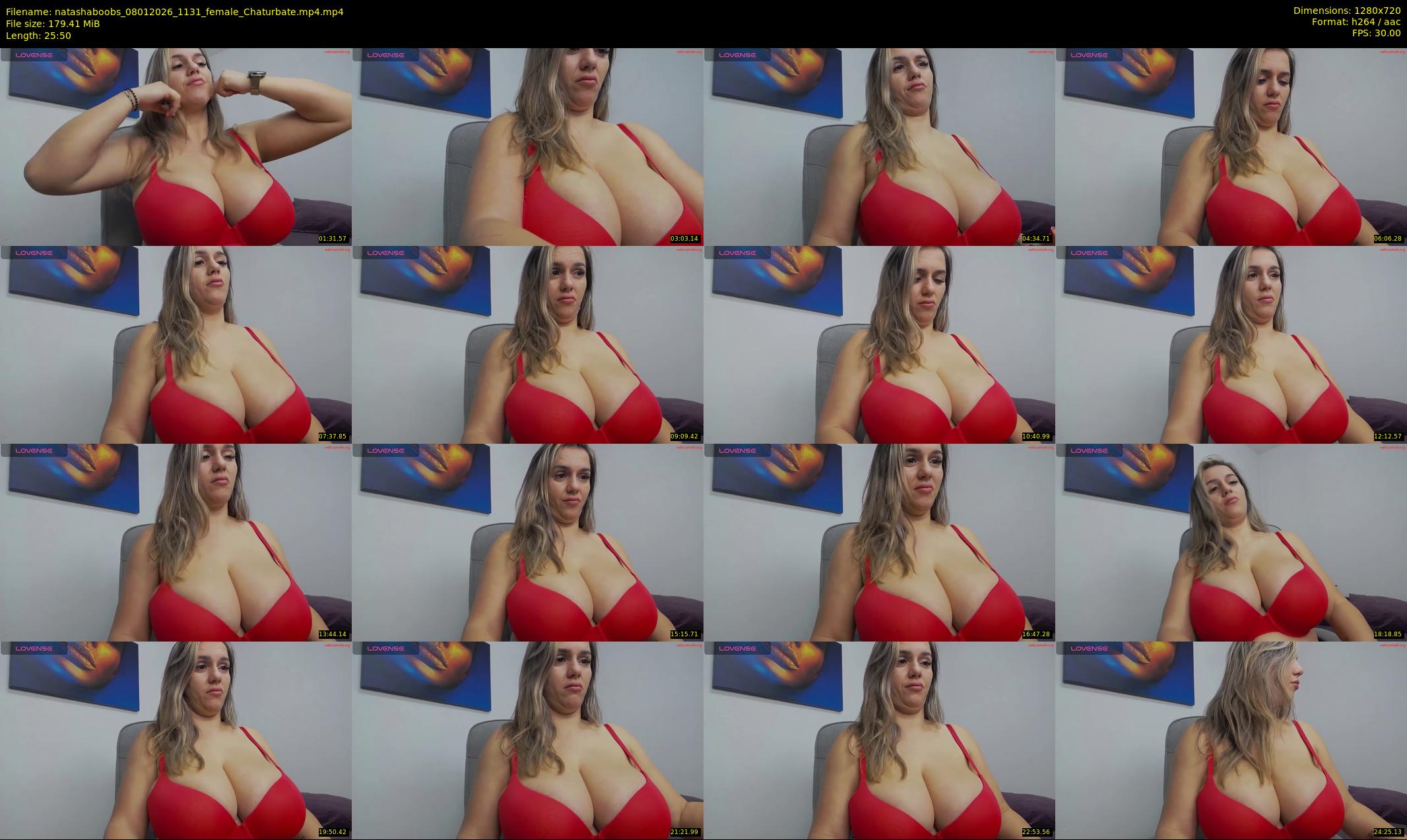natashaboobs — 26 minute Chaturbate female cam show recording, 720p, Jan 8, 2026