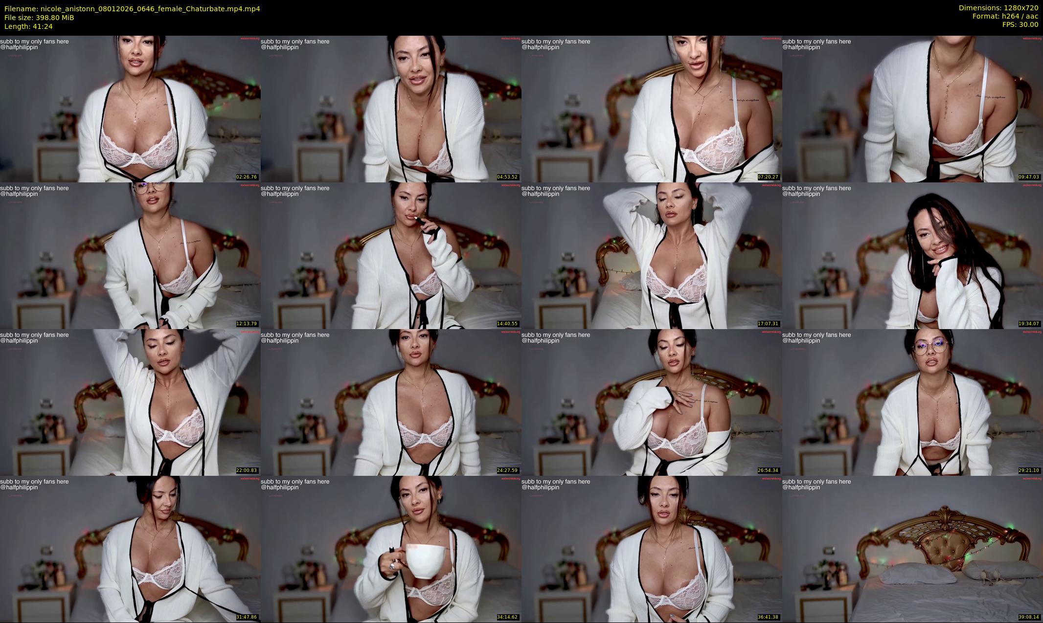 nicole_anistonn — 42 minute Chaturbate female cam show recording, 720p, Jan 8, 2026
