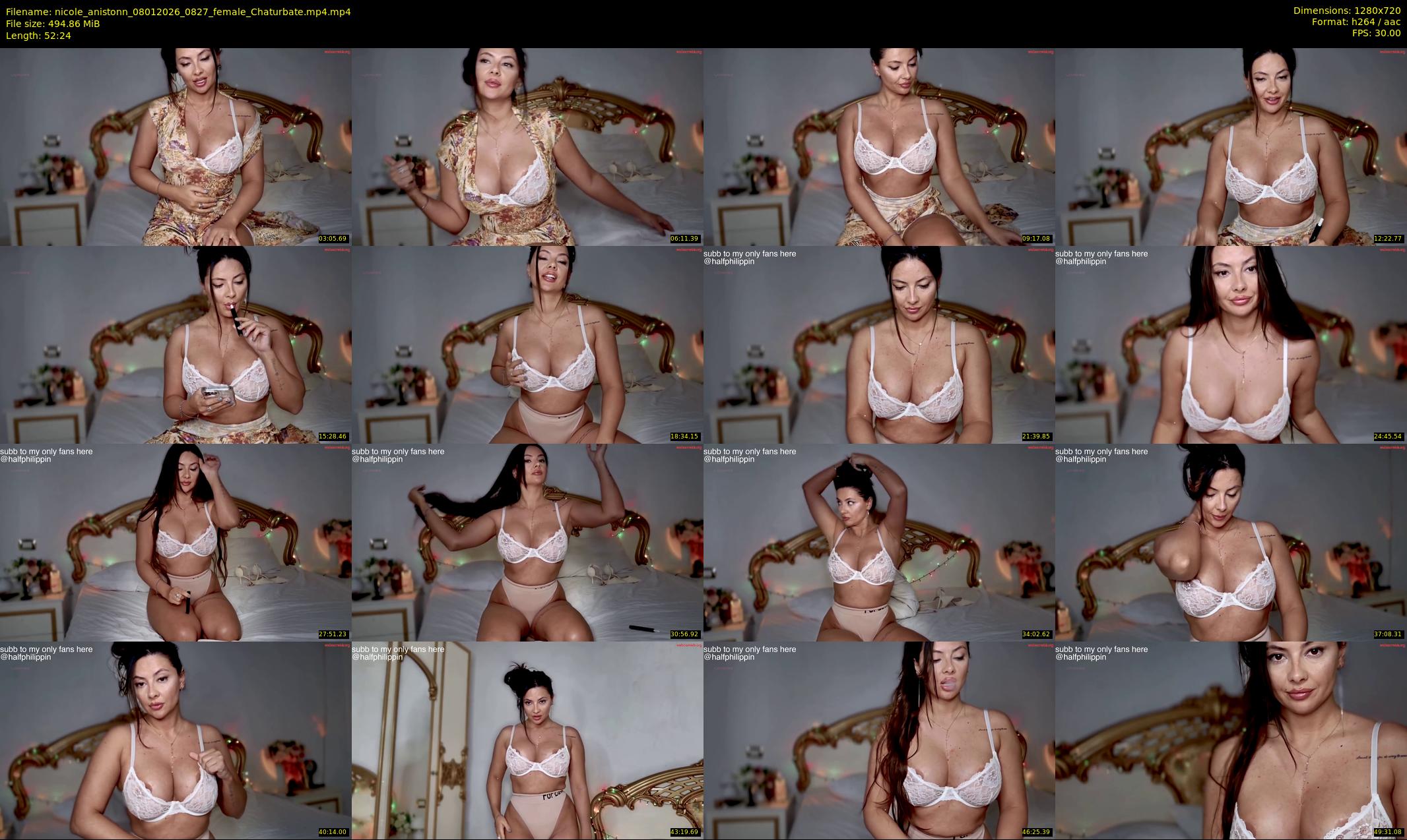 nicole_anistonn — 53 minute Chaturbate female cam show recording, 720p, Jan 8, 2026