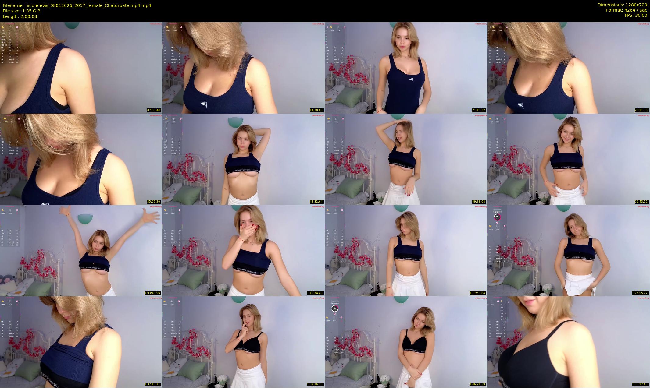 nicolelevis — 121 minute Chaturbate female cam show recording, 720p, Jan 8, 2026