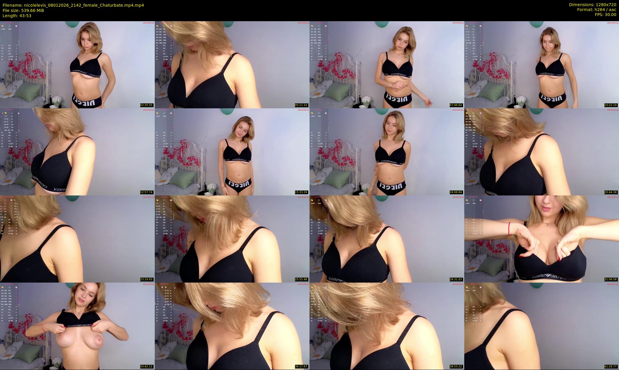 nicolelevis — 44 minute Chaturbate female cam show recording, 720p, Jan 8, 2026
