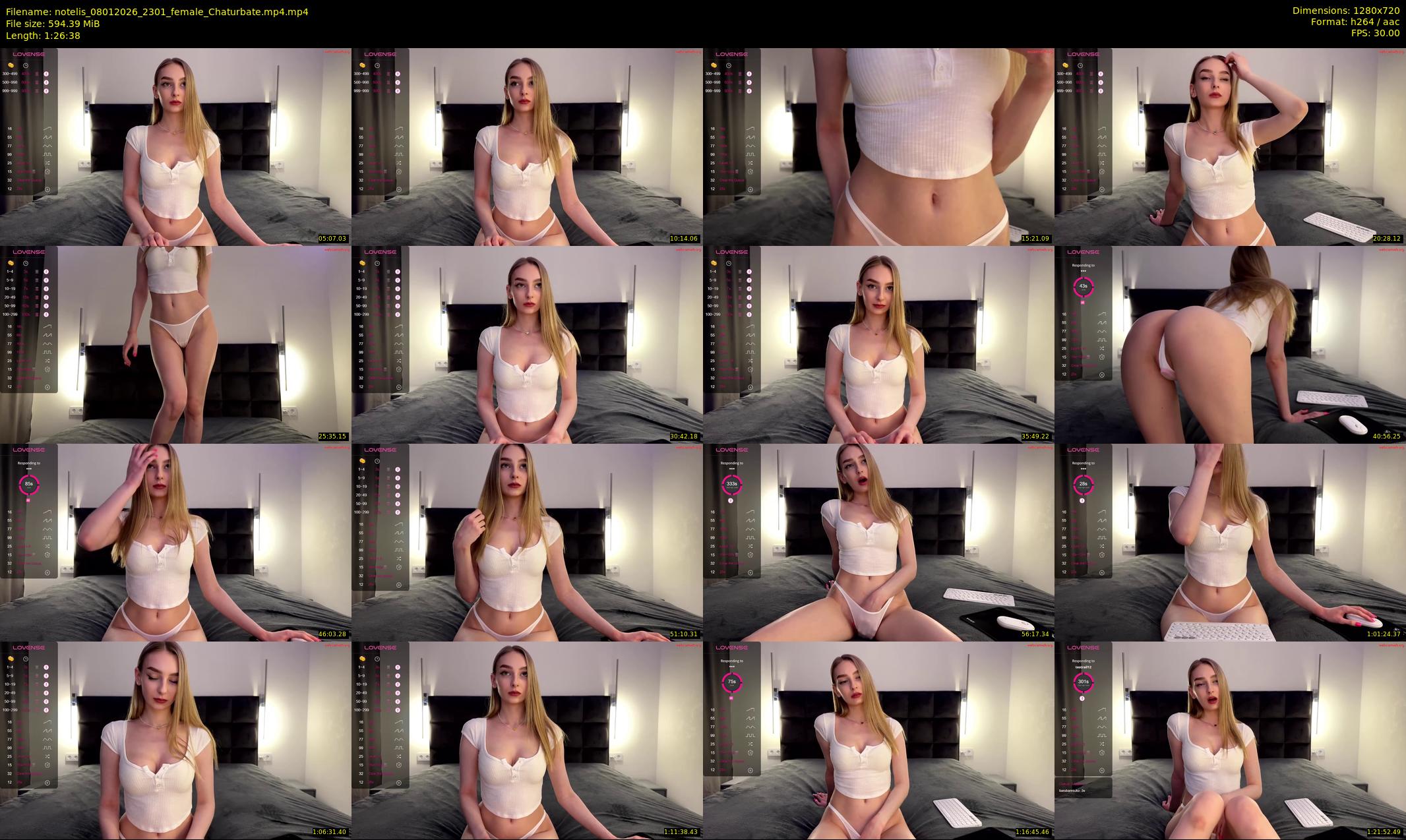 notelis — 87 minute Chaturbate female cam show recording, 720p, Jan 8, 2026