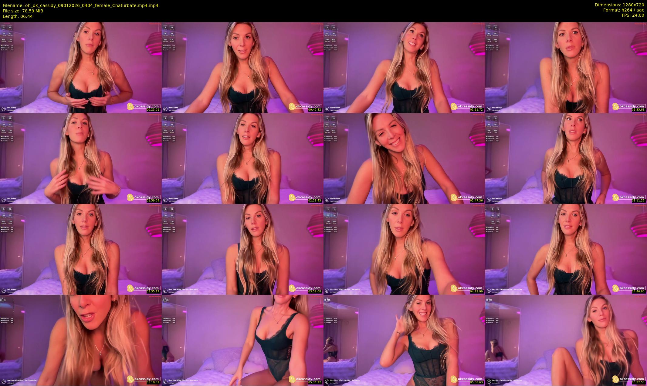 oh_ok_cassidy — 7 minute Chaturbate female cam show recording, 720p, Jan 9, 2026