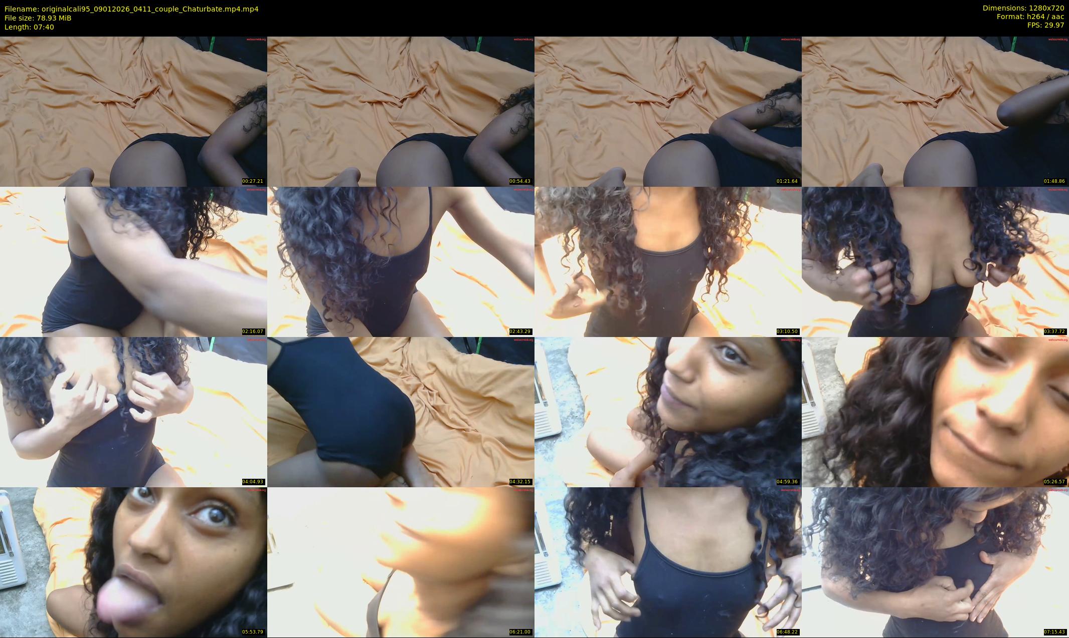 originalcali95 — 8 minute Chaturbate couple cam show recording, 720p, Jan 9, 2026