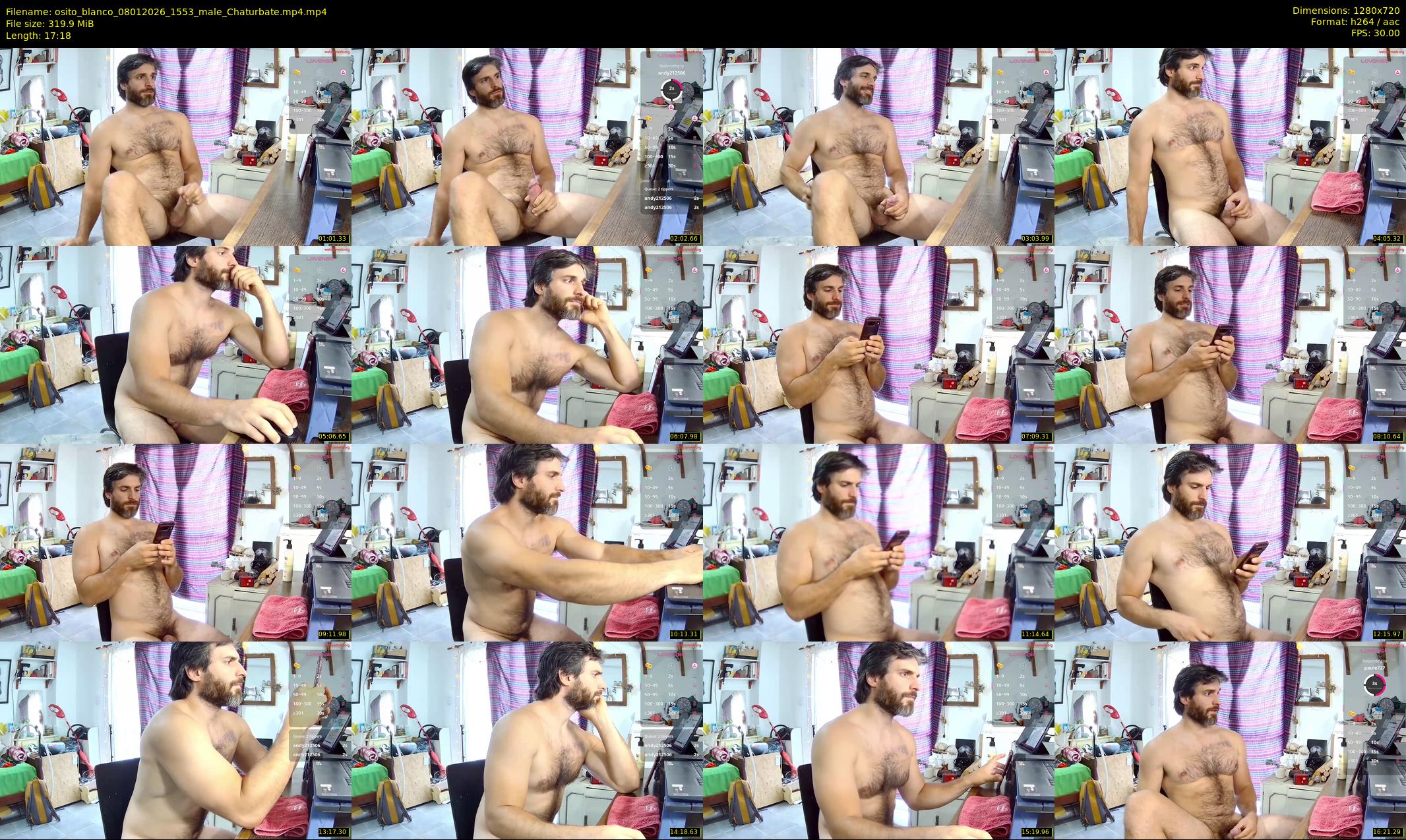 osito_blanco — 18 minute Chaturbate male cam show recording, 720p, Jan 8, 2026