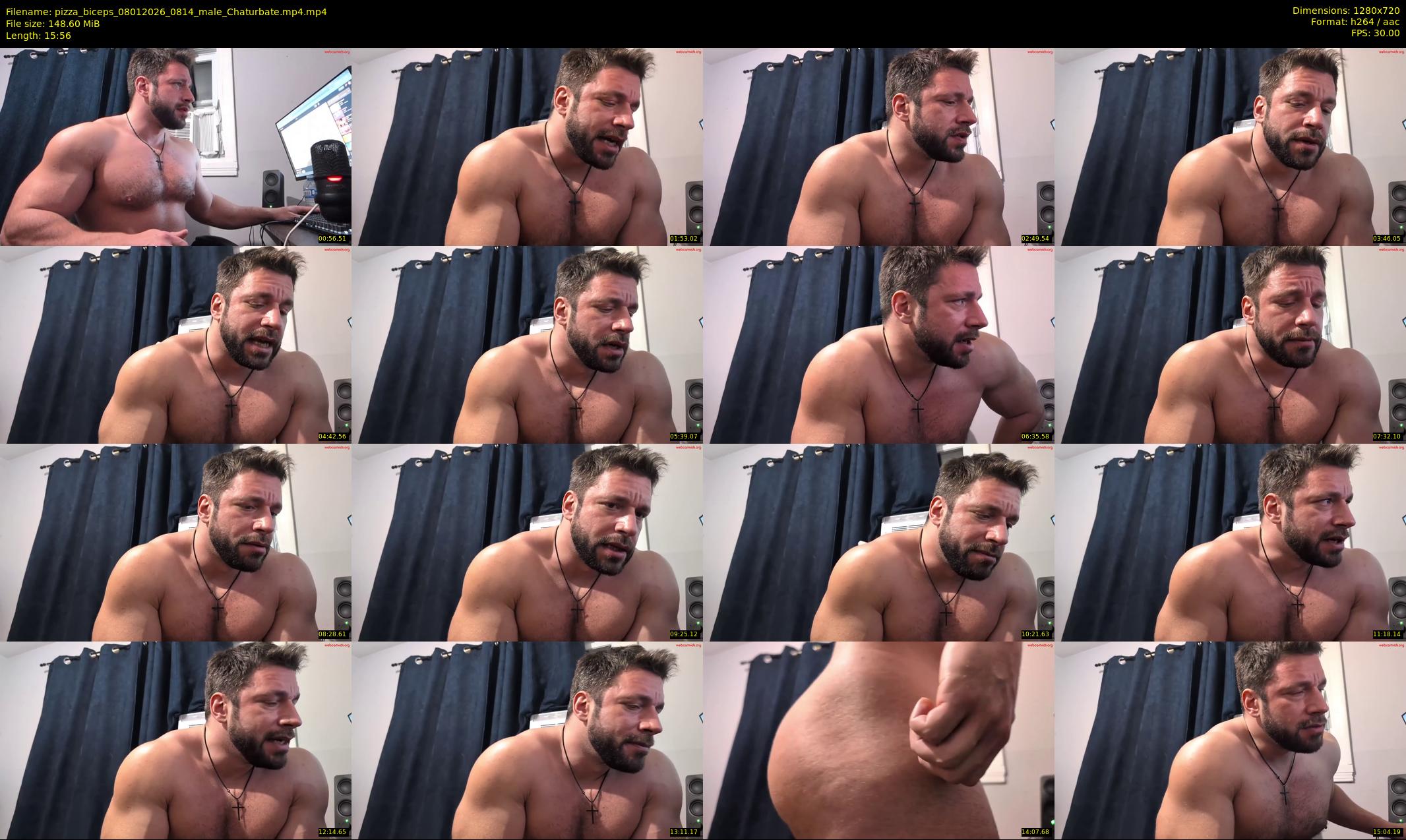 pizza_biceps — 16 minute Chaturbate male cam show recording, 720p, Jan 8, 2026