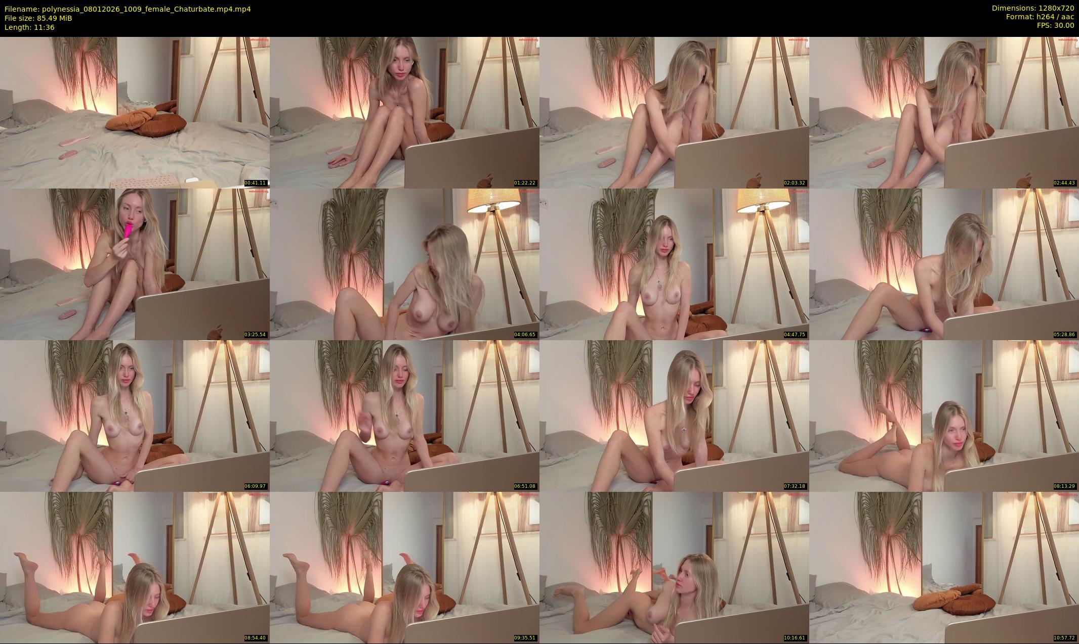 polynessia — 12 minute Chaturbate female cam show recording, 720p, Jan 8, 2026