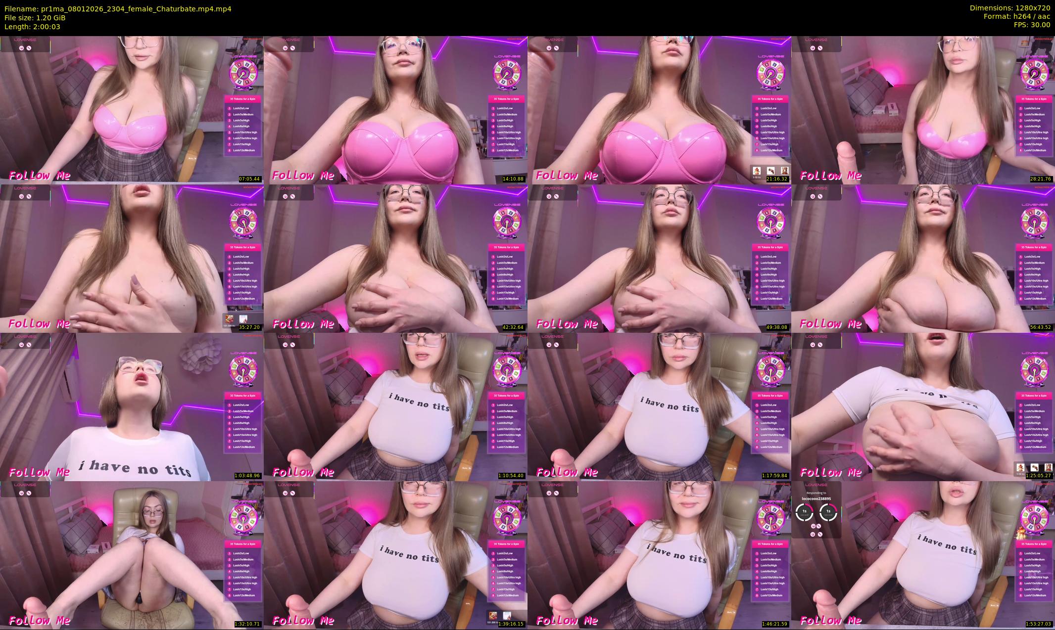 pr1ma — 121 minute Chaturbate female cam show recording, 720p, Jan 8, 2026