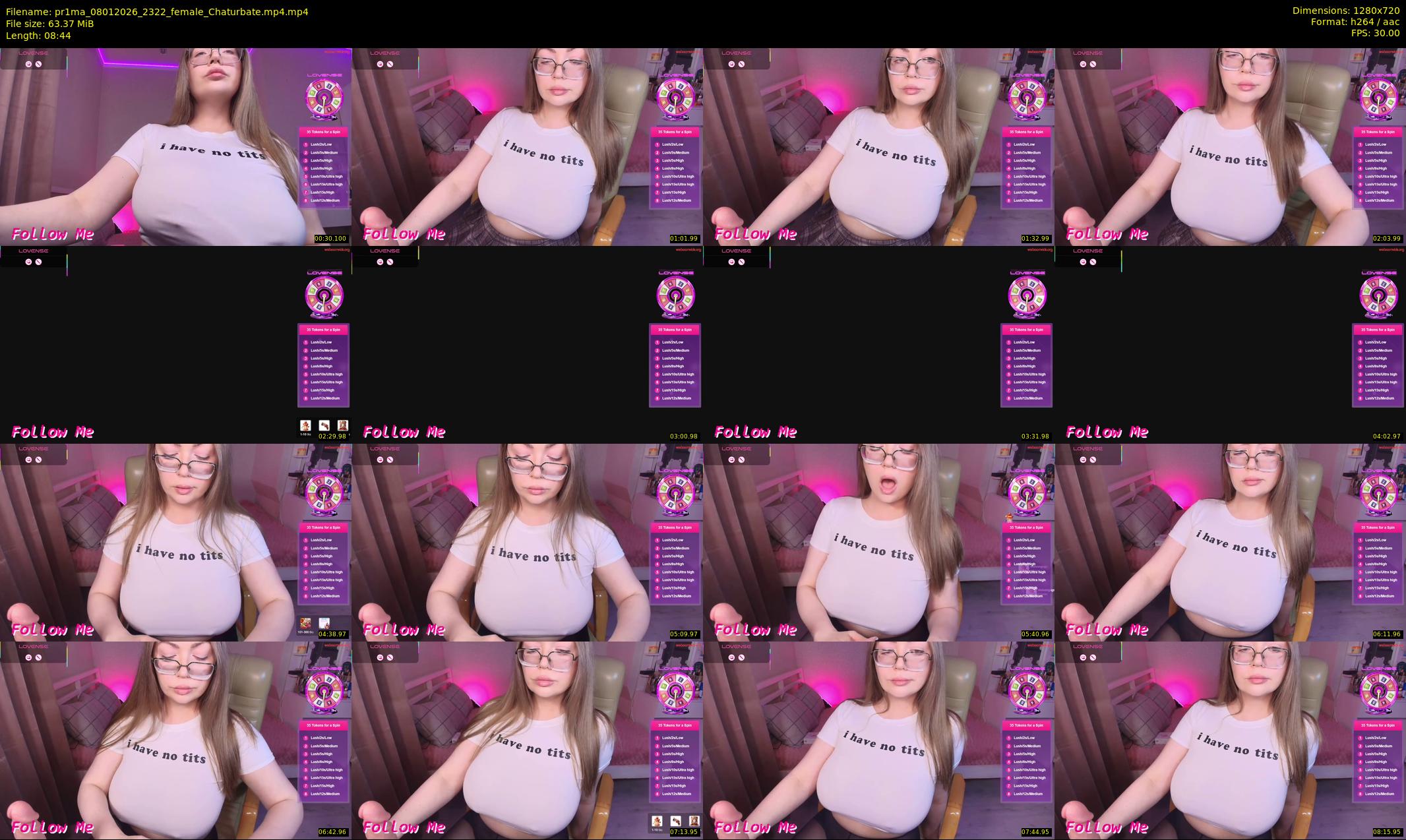 pr1ma — 9 minute Chaturbate female cam show recording, 720p, Jan 8, 2026