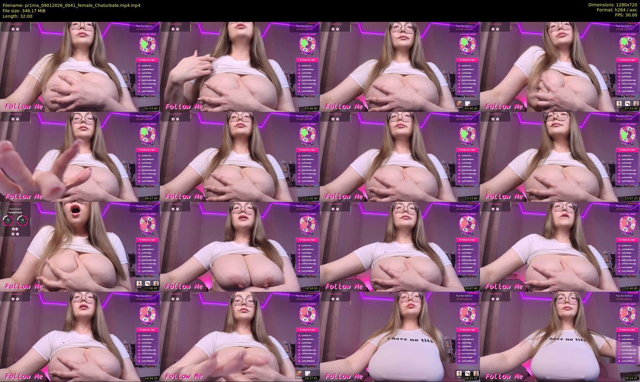 pr1ma — 32 minute Chaturbate female cam show recording, 720p, Jan 9, 2026