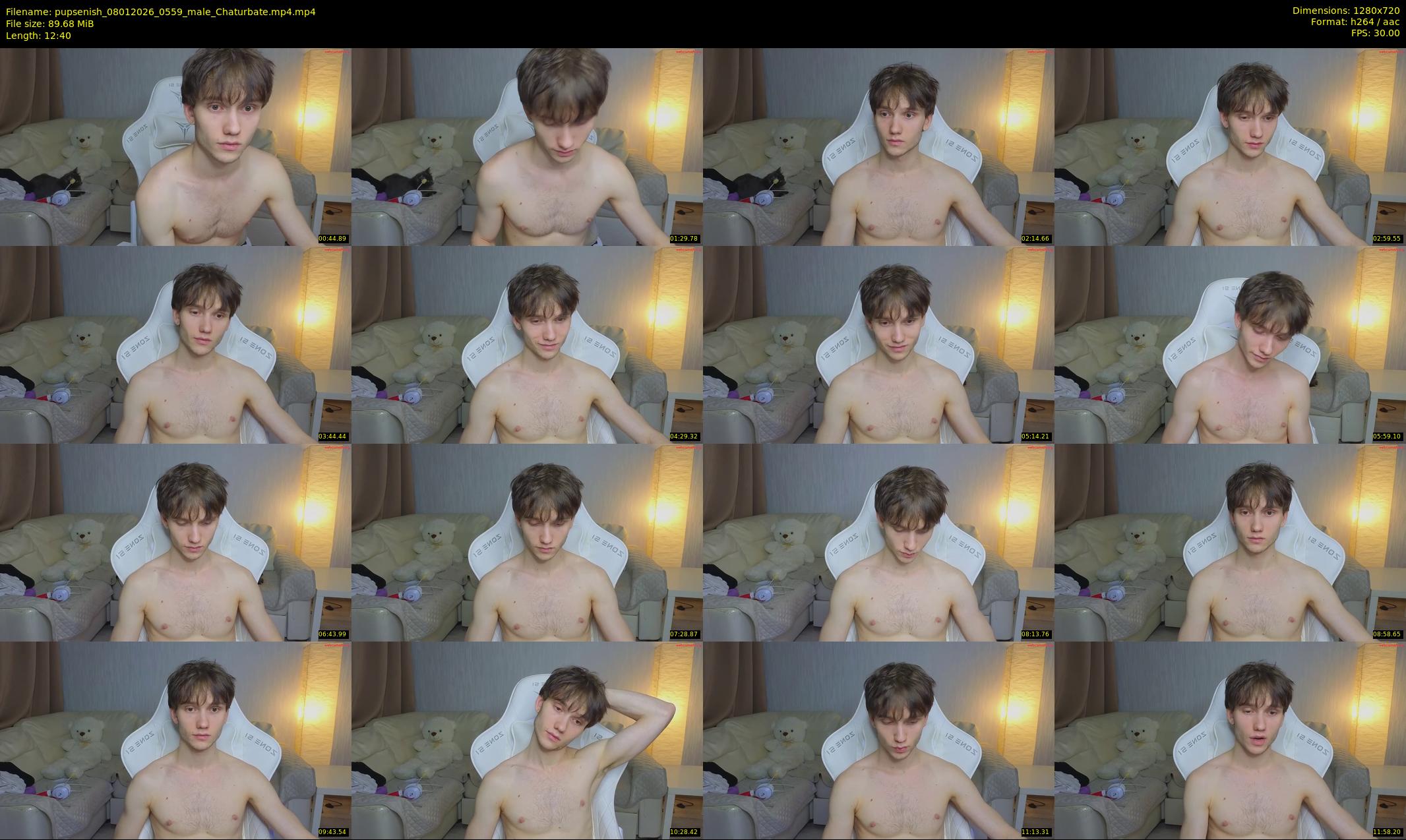 pupsenish — 13 minute Chaturbate male cam show recording, 720p, Jan 8, 2026