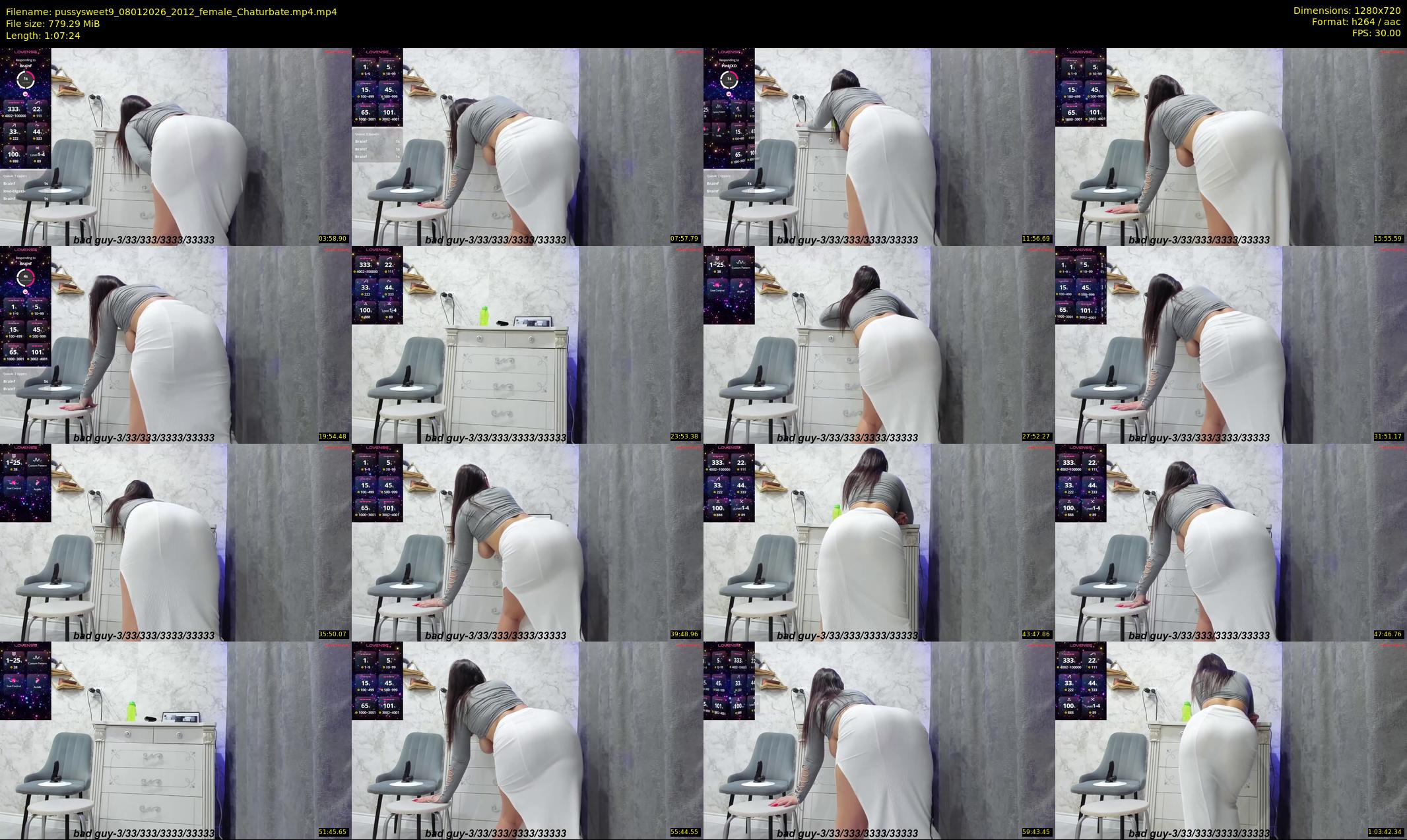 pussysweet9 — 68 minute Chaturbate female cam show recording, 720p, Jan 8, 2026