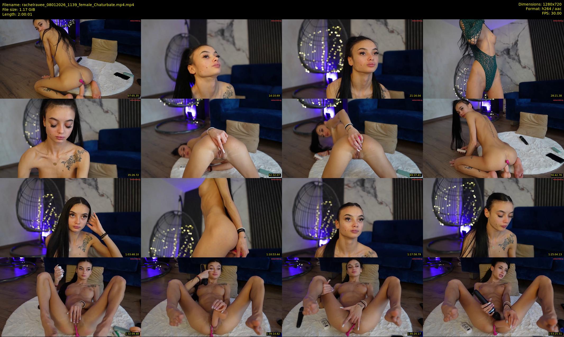 rachelravee — 121 minute Chaturbate female cam show recording, 720p, Jan 8, 2026