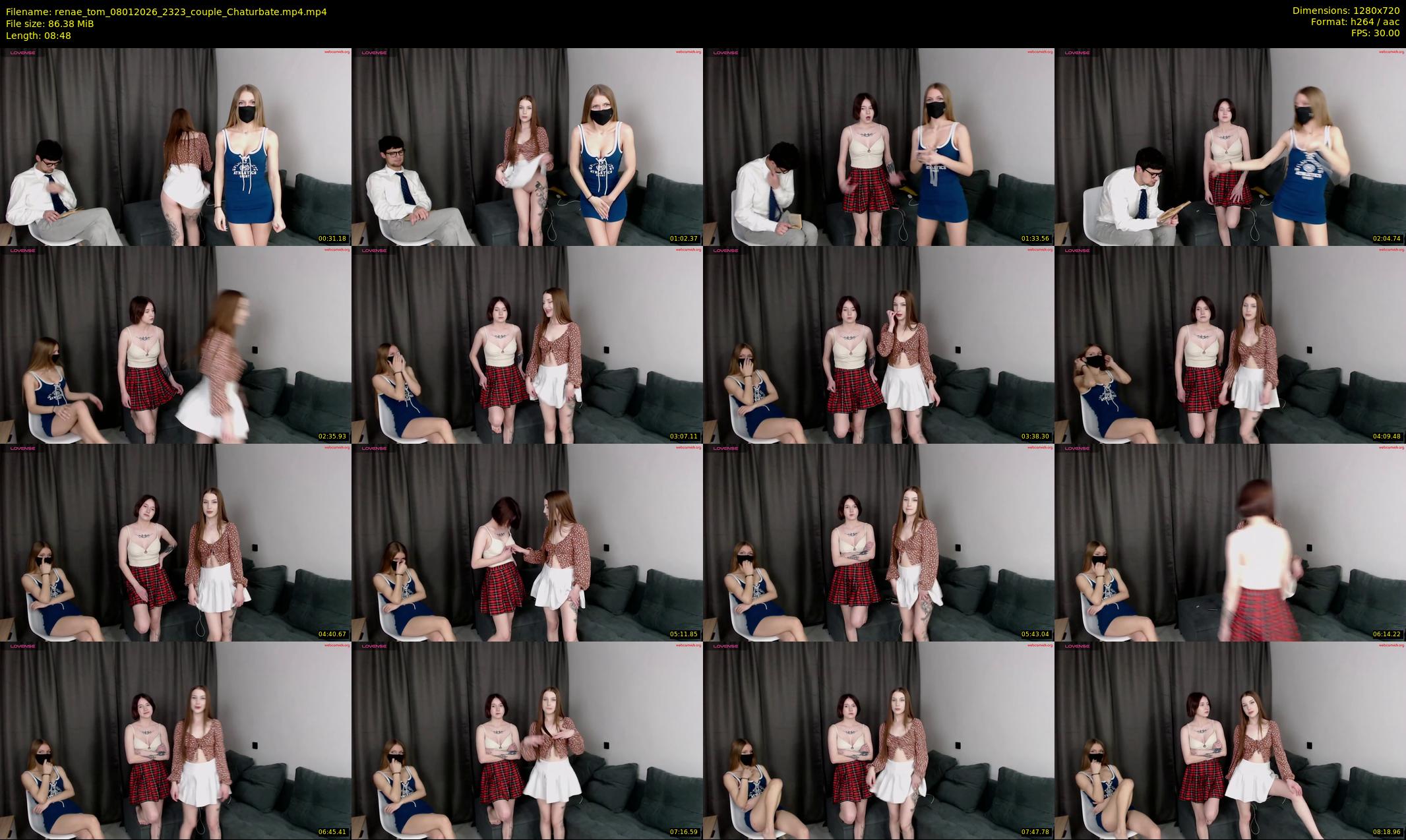 renae_tom — 9 minute Chaturbate couple cam show recording, 720p, Jan 8, 2026
