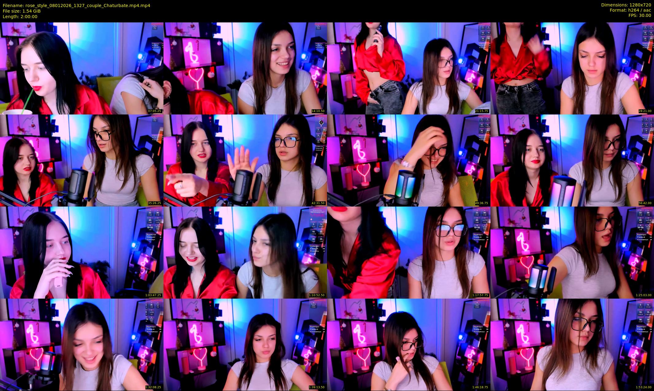 rose_style — 120 minute Chaturbate couple cam show recording, 720p, Jan 8, 2026