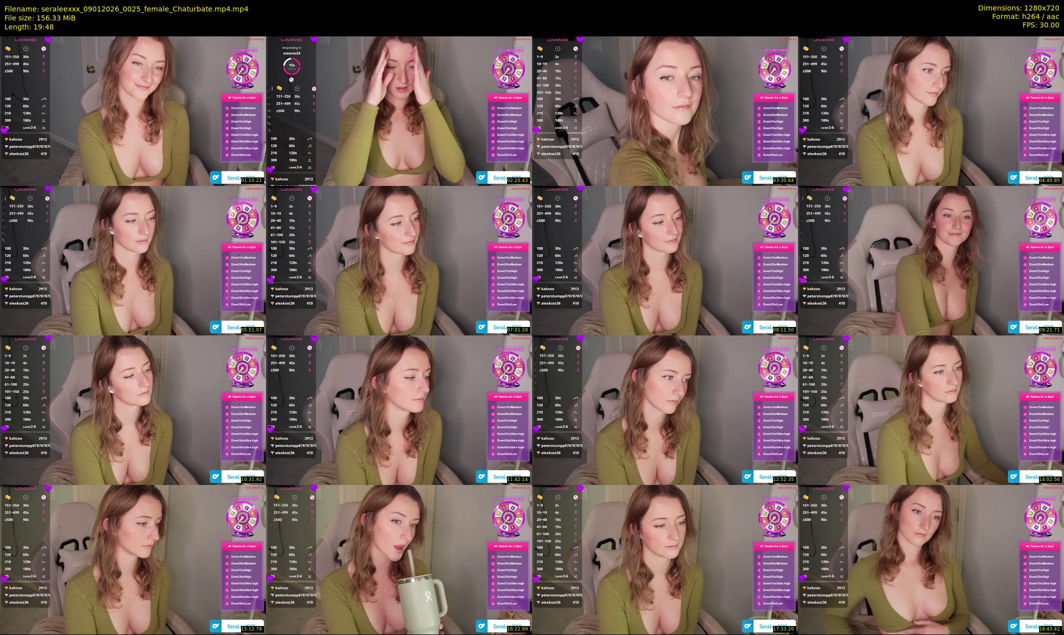 seraleexxx — 20 minute Chaturbate female cam show recording, 720p, Jan 9, 2026
