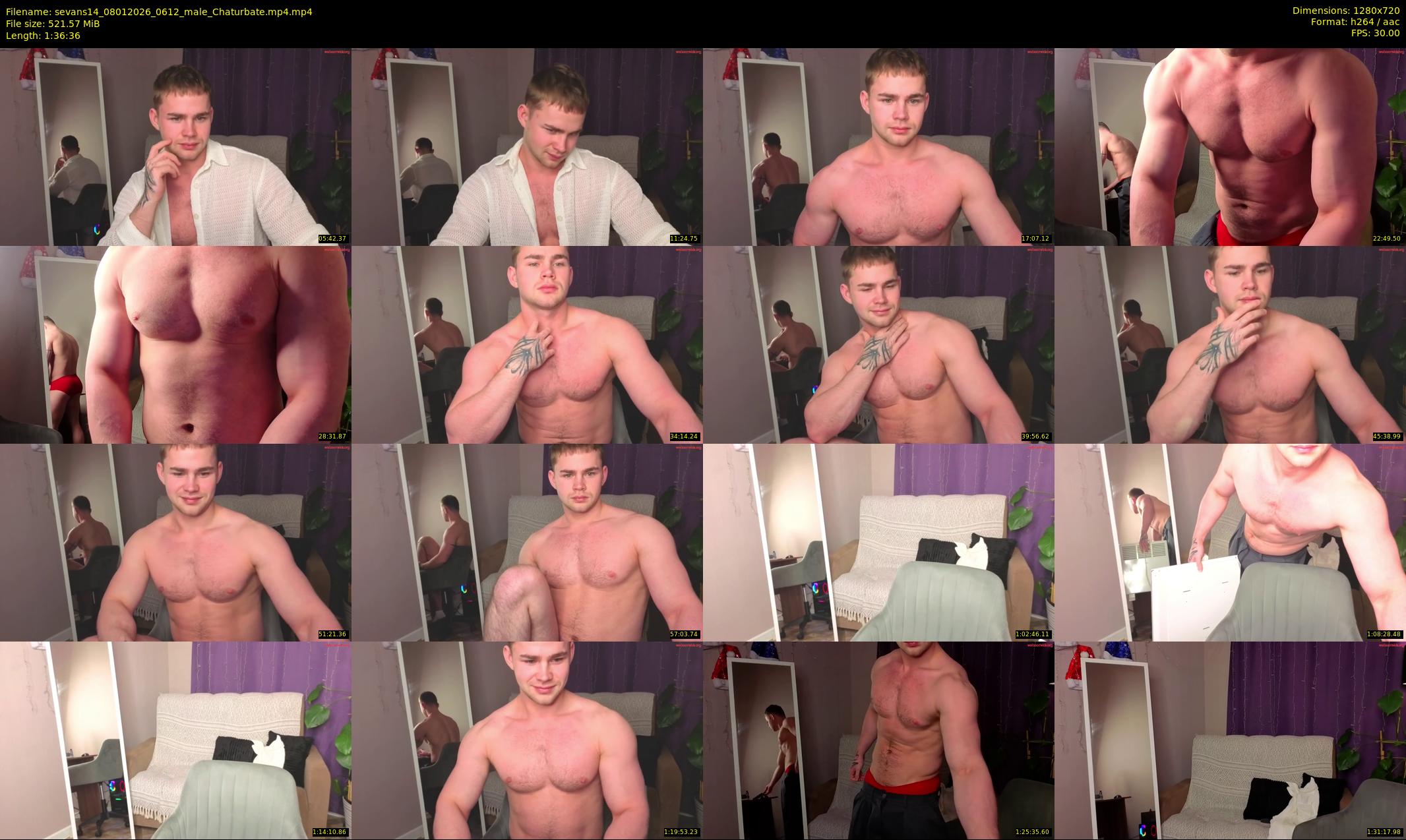 sevans14 — 97 minute Chaturbate male cam show recording, 720p, Jan 8, 2026