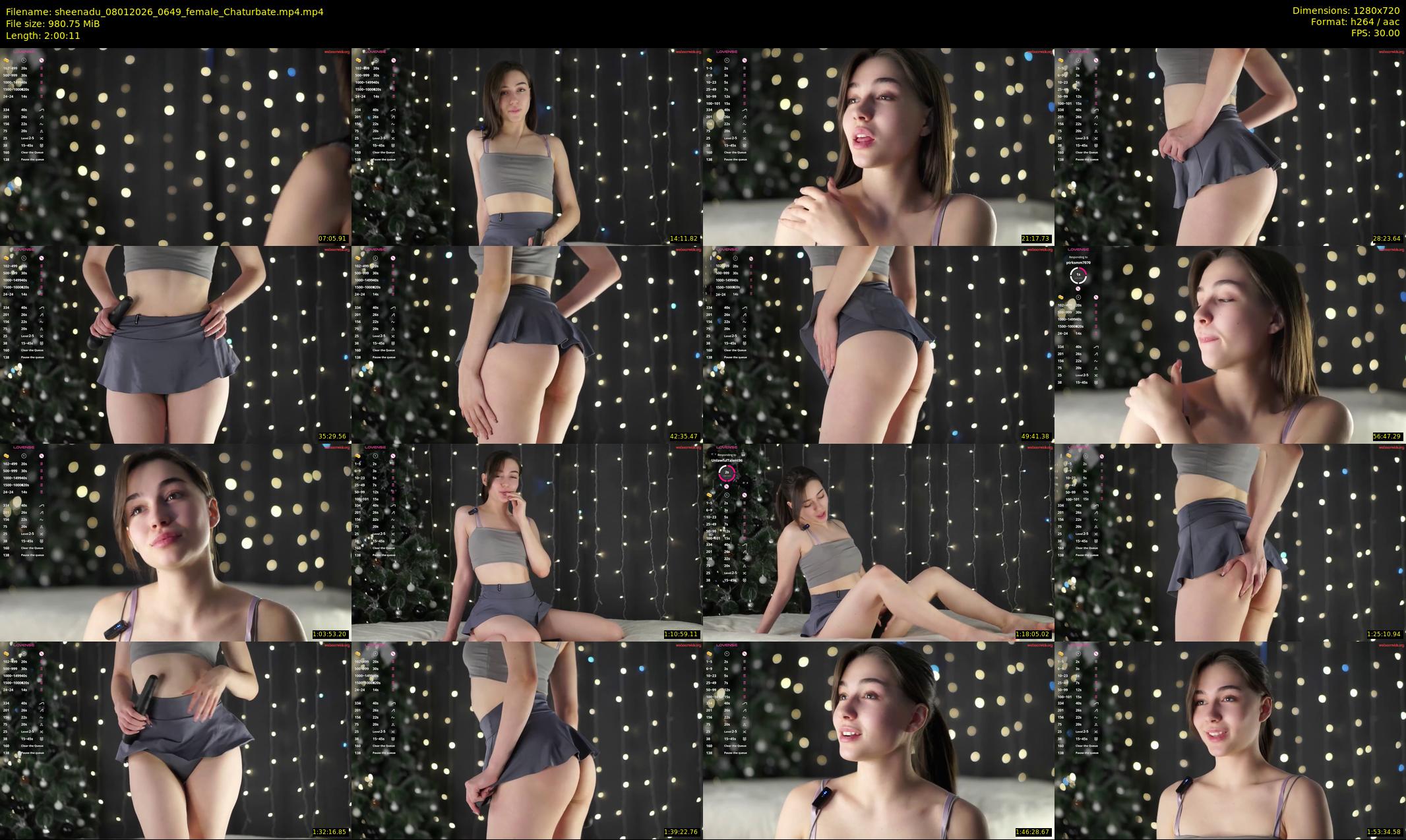 sheenadu — 121 minute Chaturbate female cam show recording, 720p, Jan 8, 2026
