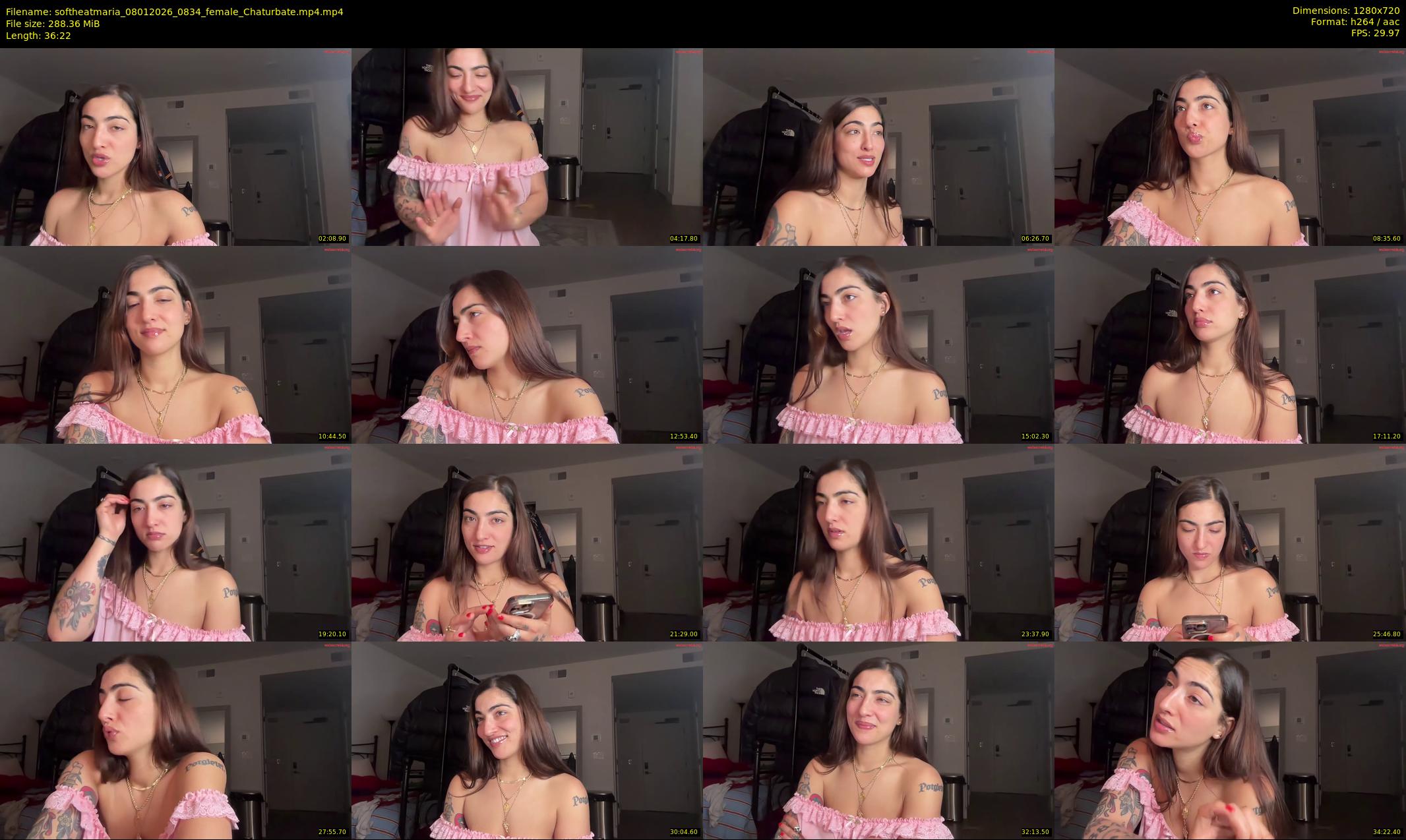 softheatmaria — 37 minute Chaturbate female cam show recording, 720p, Jan 8, 2026