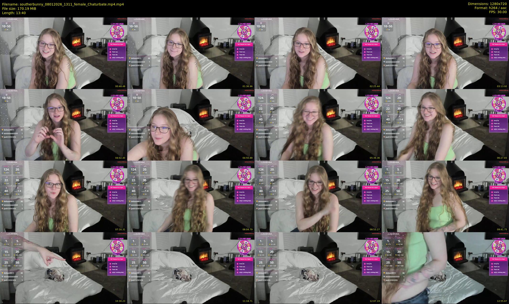 southerbunny — 14 minute Chaturbate female cam show recording, 720p, Jan 8, 2026