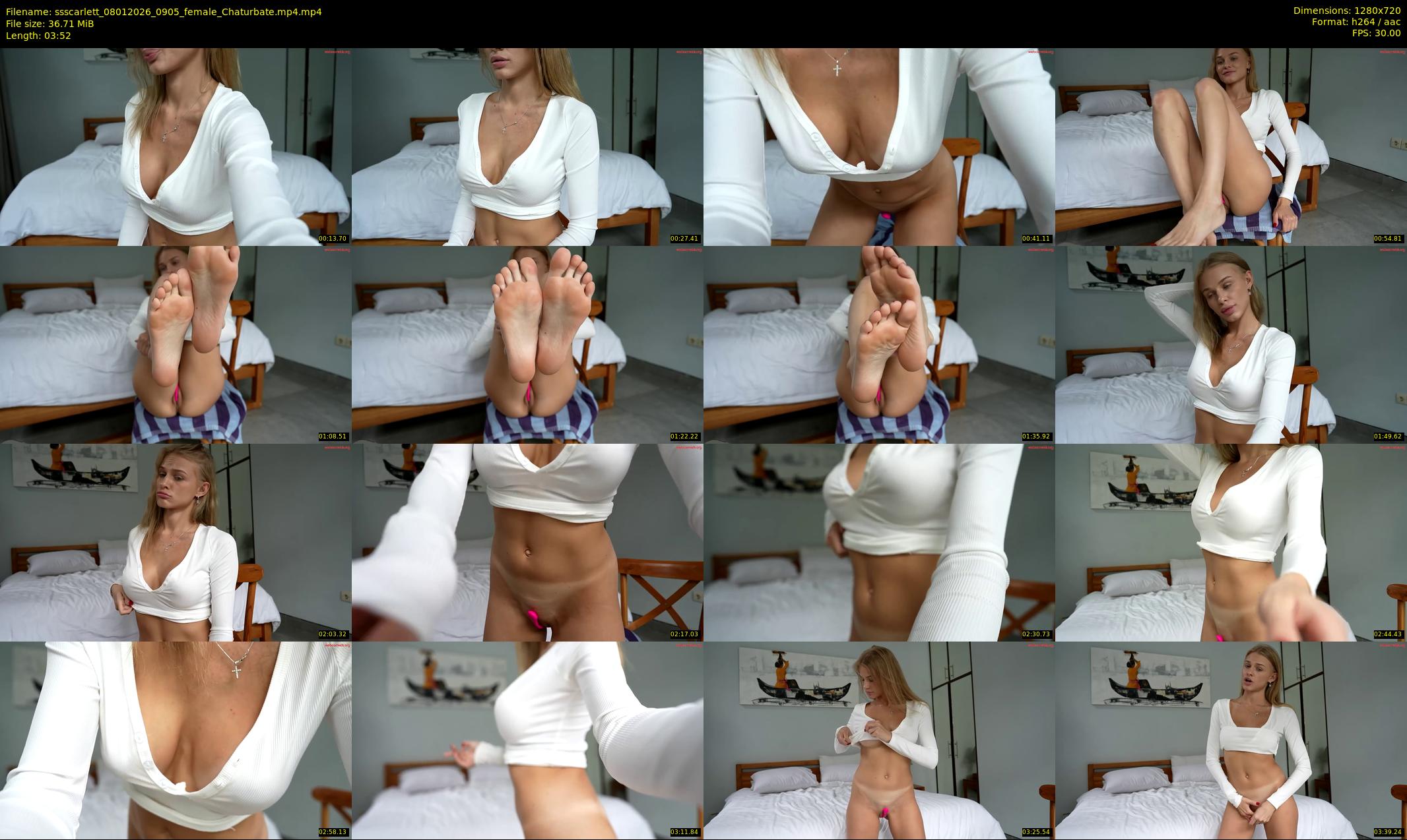 ssscarlett — 4 minute Chaturbate female cam show recording, 720p, Jan 8, 2026