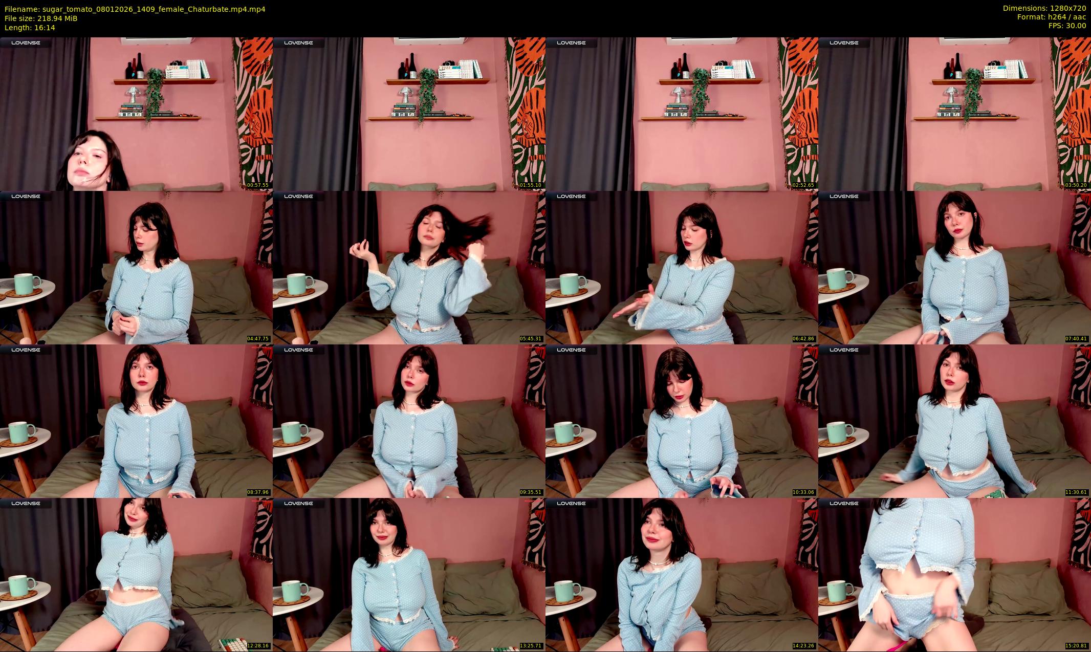 sugar_tomato — 17 minute Chaturbate female cam show recording, 720p, Jan 8, 2026