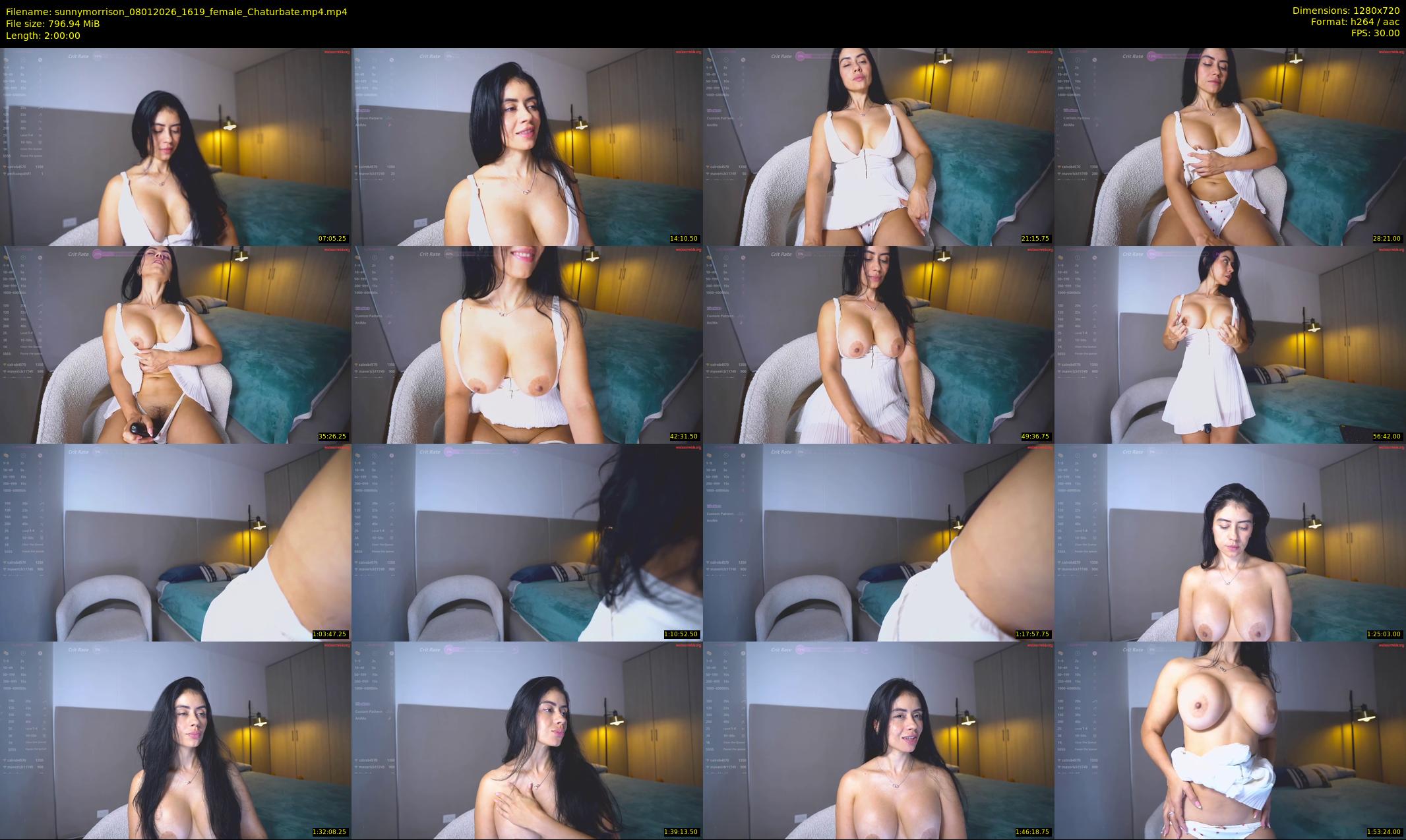 sunnymorrison — 120 minute Chaturbate female cam show recording, 720p, Jan 8, 2026