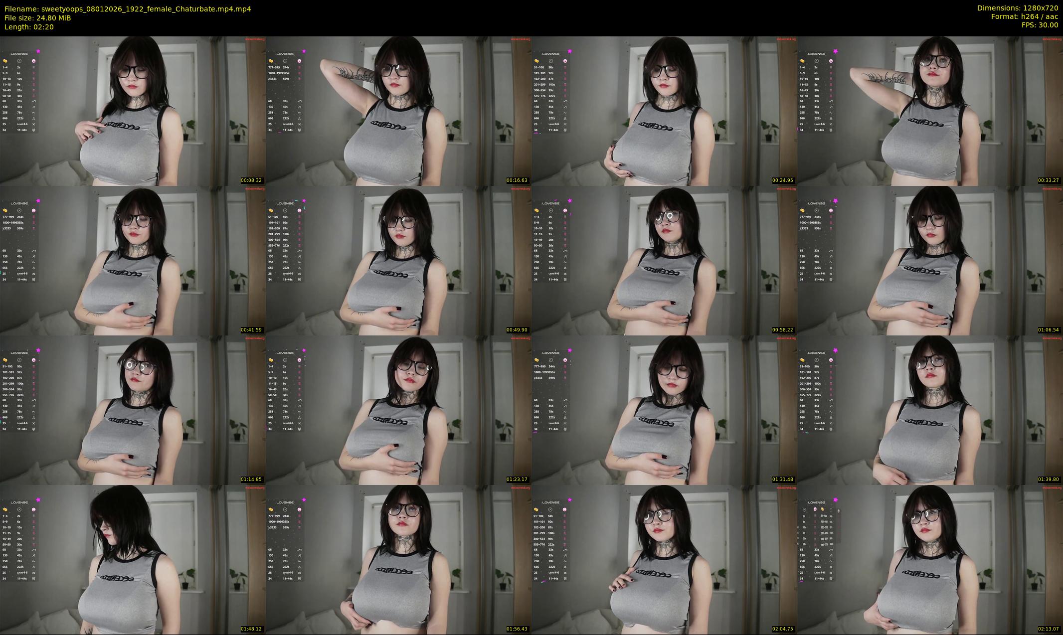 sweetyoops — 3 minute Chaturbate female cam show recording, 720p, Jan 8, 2026