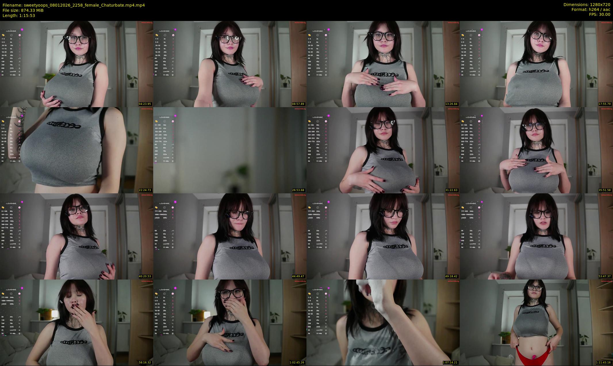 sweetyoops — 76 minute Chaturbate female cam show recording, 720p, Jan 8, 2026
