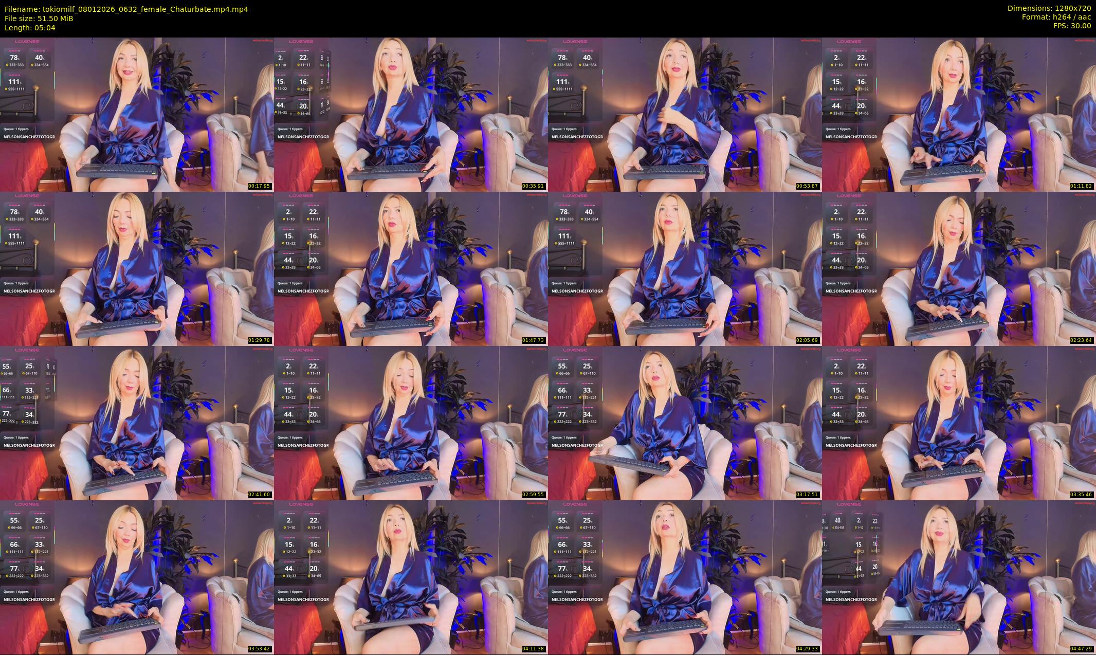 tokiomilf — 6 minute Chaturbate female cam show recording, 720p, Jan 8, 2026