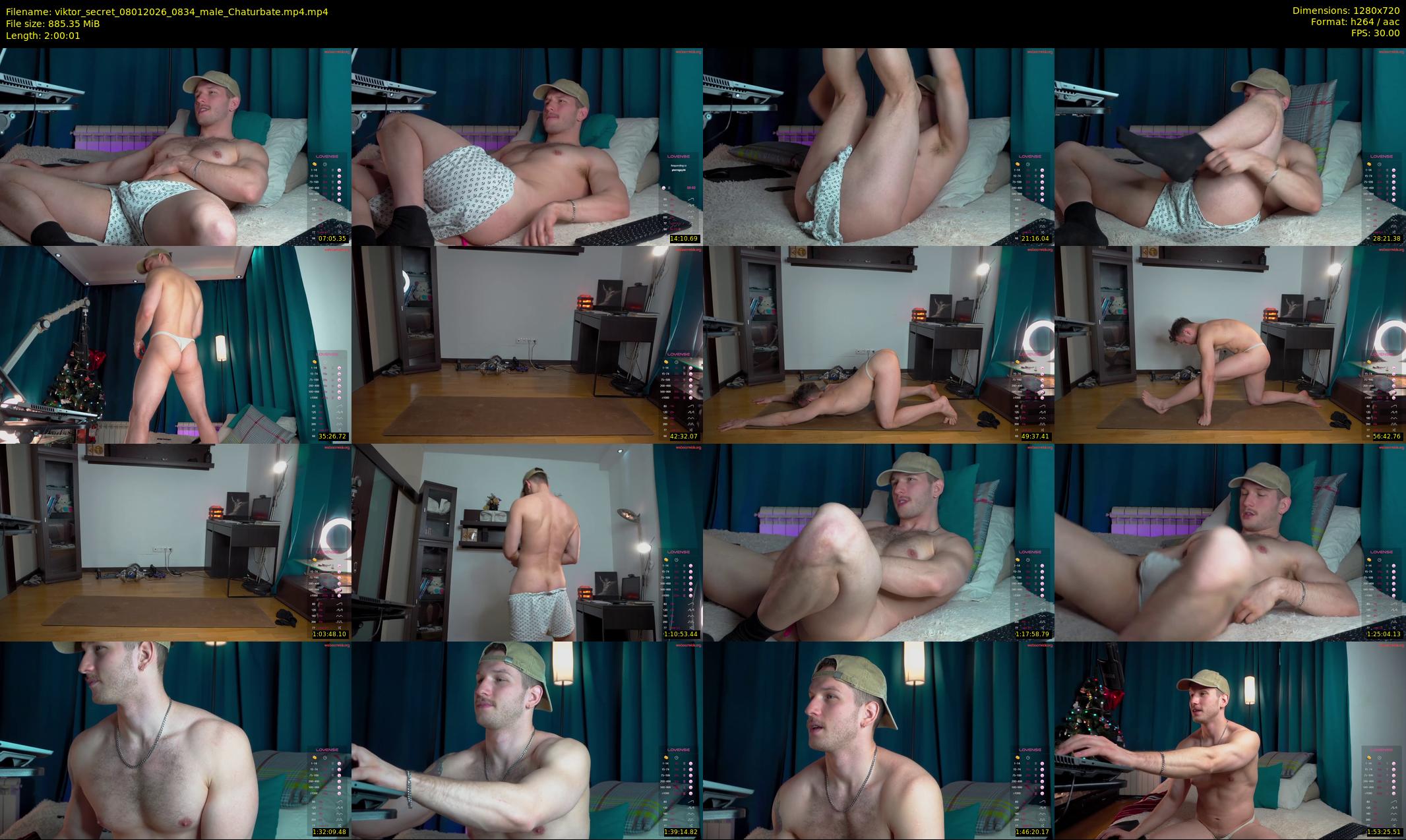 viktor_secret — 121 minute Chaturbate male cam show recording, 720p, Jan 8, 2026