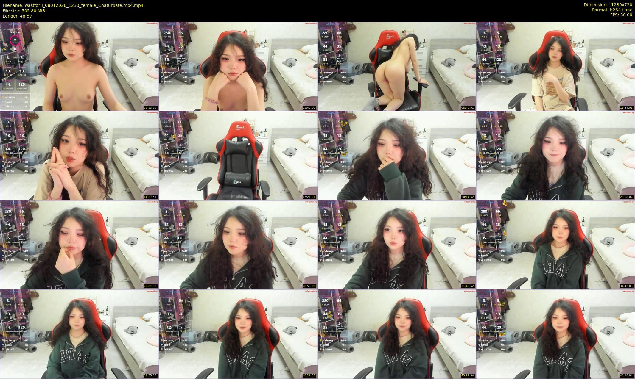 wastforu — 49 minute Chaturbate female cam show recording, 720p, Jan 8, 2026