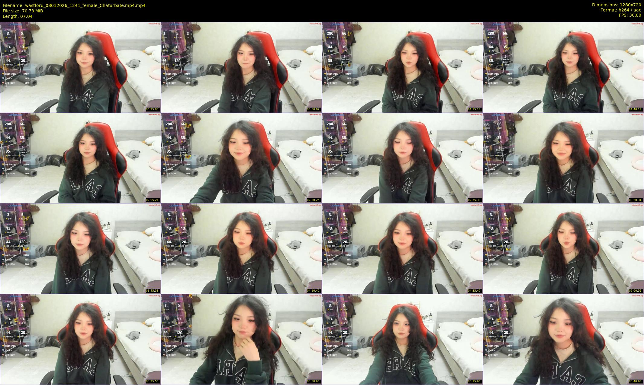 wastforu — 8 minute Chaturbate female cam show recording, 720p, Jan 8, 2026