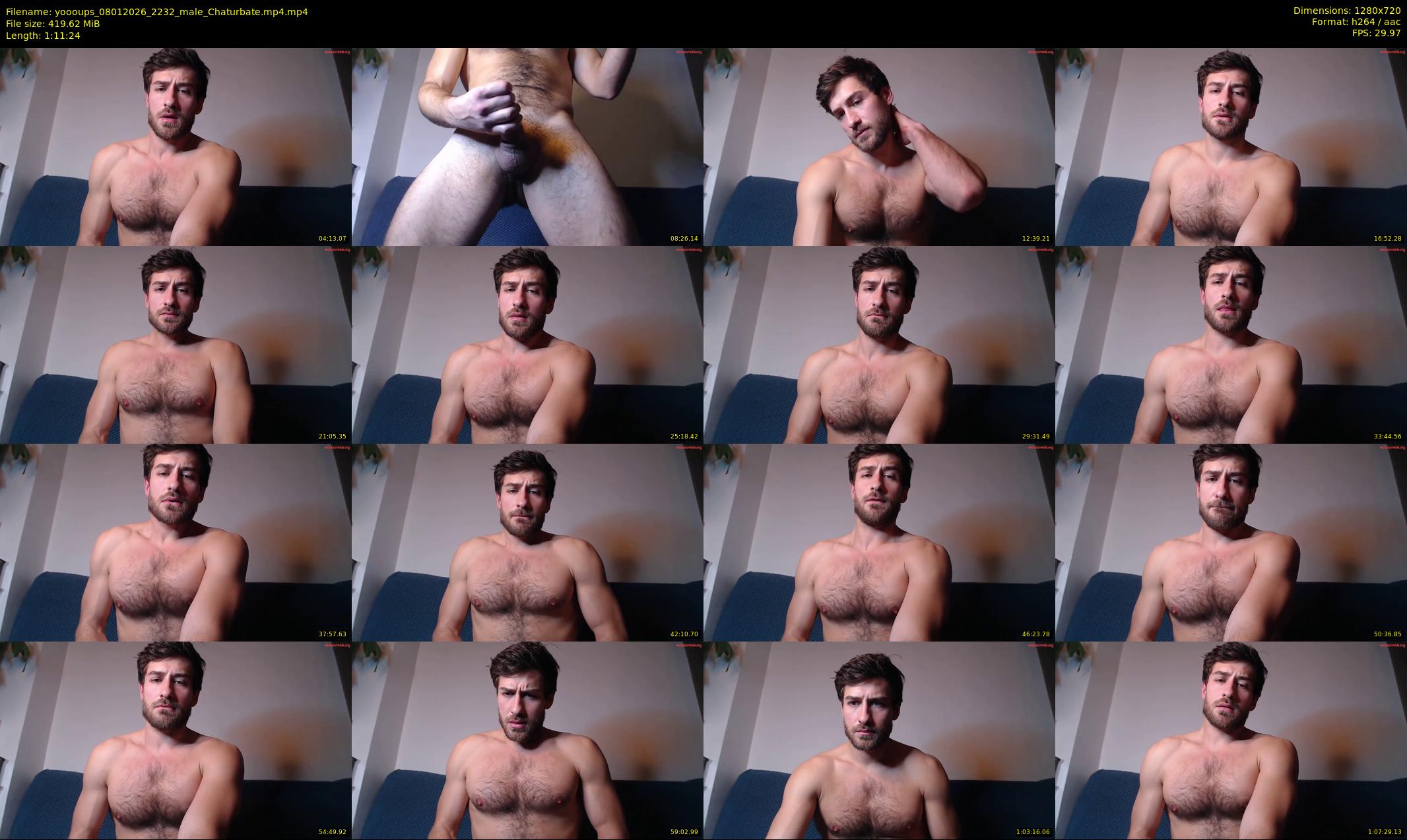 yoooups — 72 minute Chaturbate male cam show recording, 720p, Jan 8, 2026