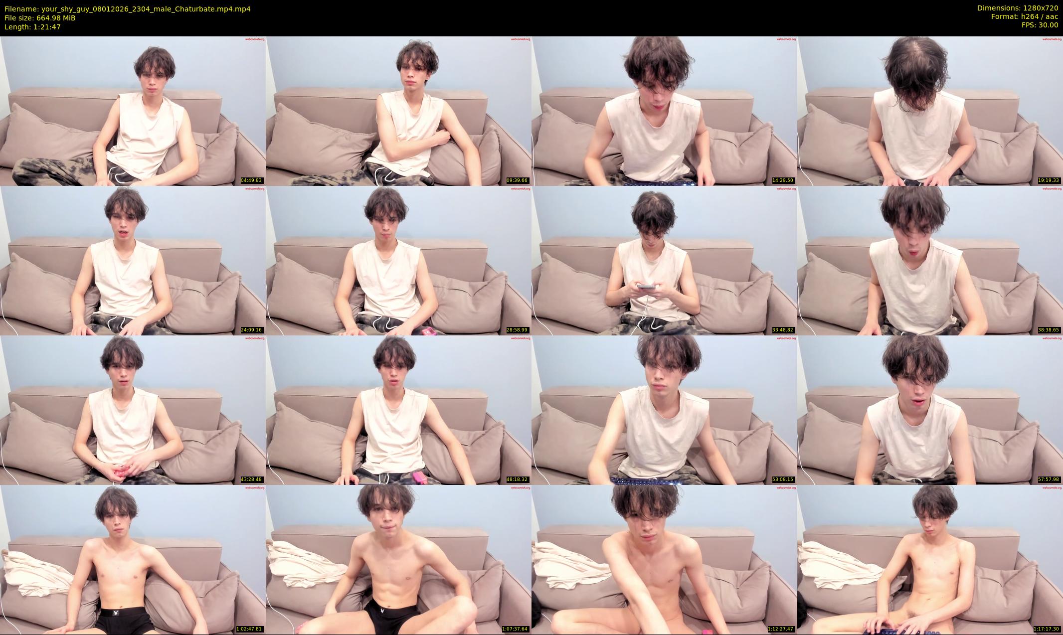 your_shy_guy — 82 minute Chaturbate male cam show recording, 720p, Jan 8, 2026