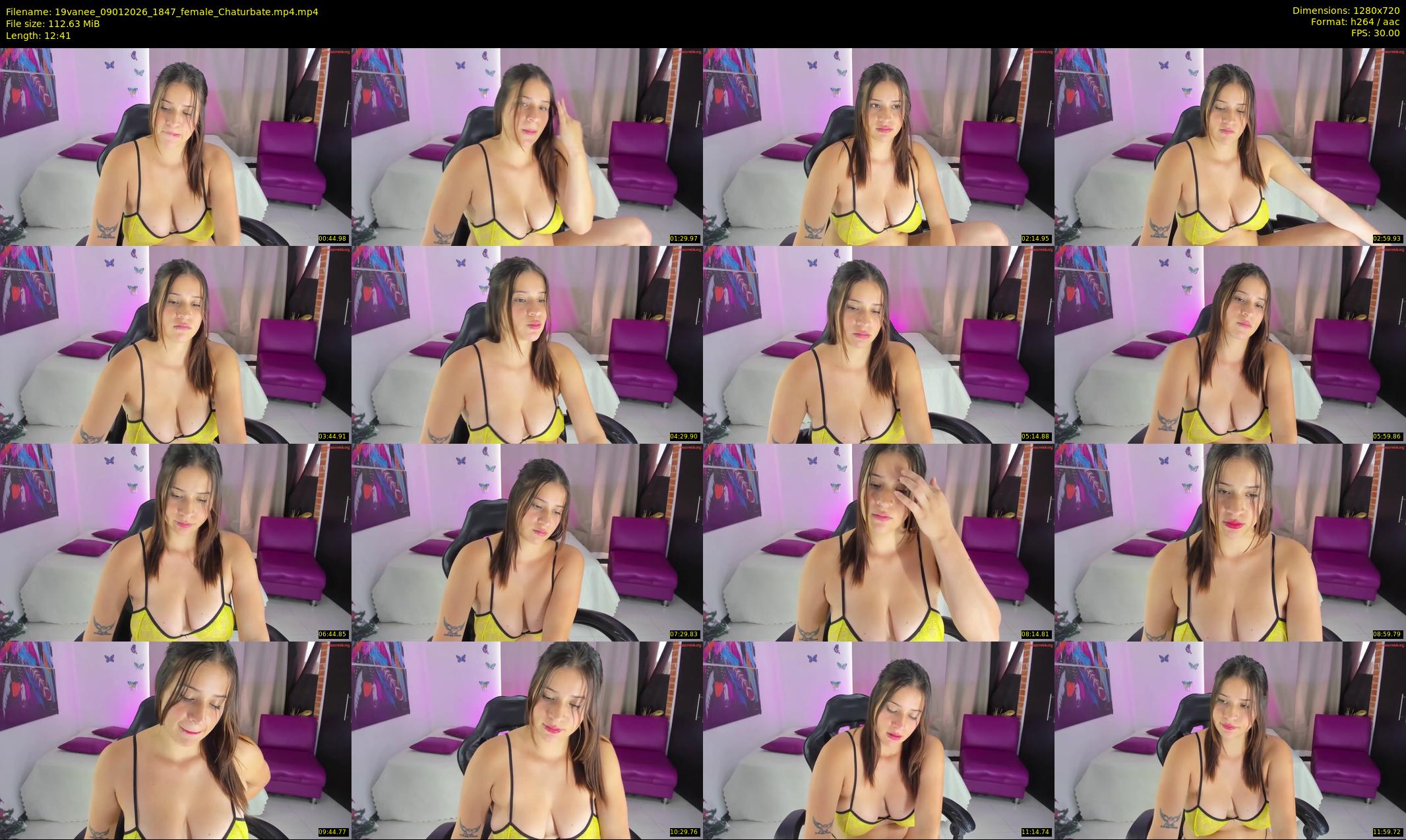 19vanee — 13 minute Chaturbate female cam show recording, 720p, Jan 9, 2026