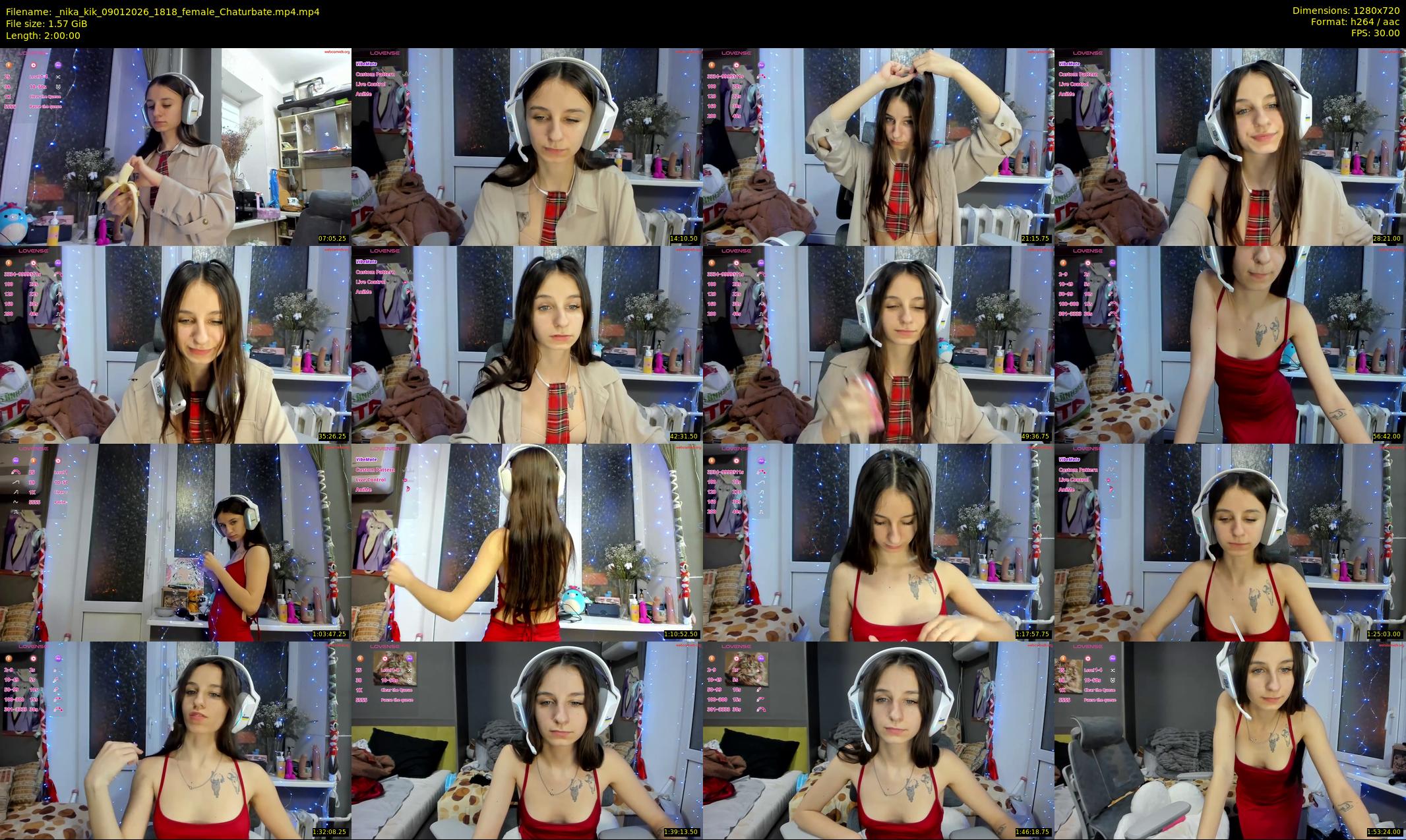 _nika_kik — 120 minute Chaturbate female cam show recording, 720p, Jan 9, 2026