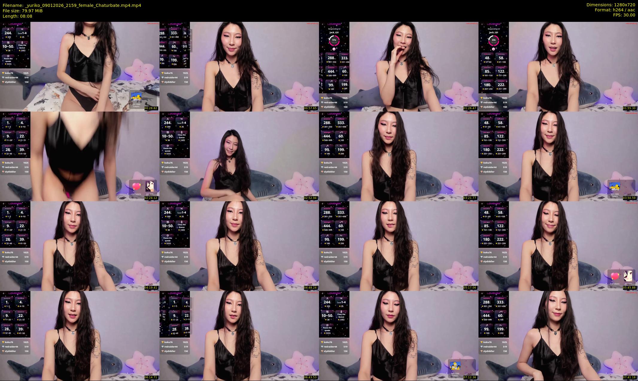 _yuriko — 9 minute Chaturbate female cam show recording, 720p, Jan 9, 2026