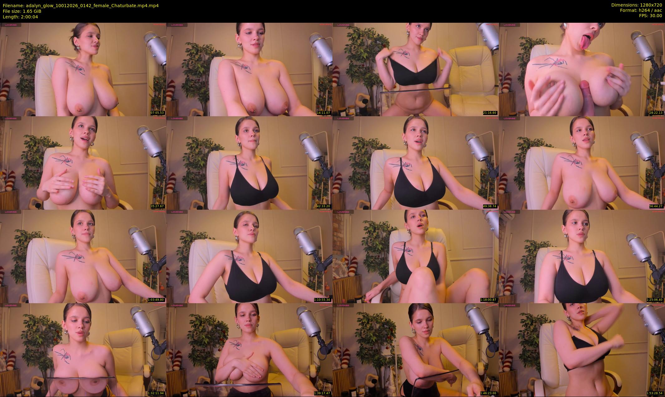 adalyn_glow — 121 minute Chaturbate female cam show recording, 720p, Jan 10, 2026