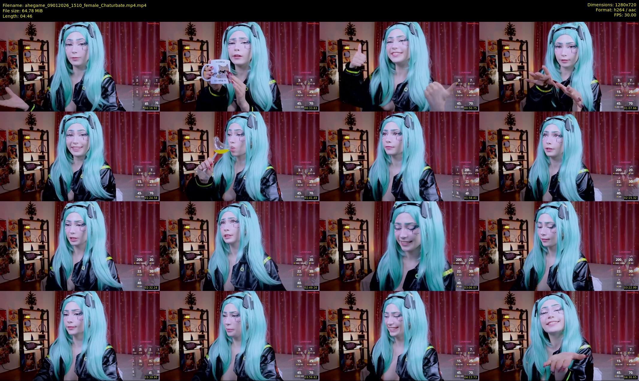 ahegame — 5 minute Chaturbate female cam show recording, 720p, Jan 9, 2026