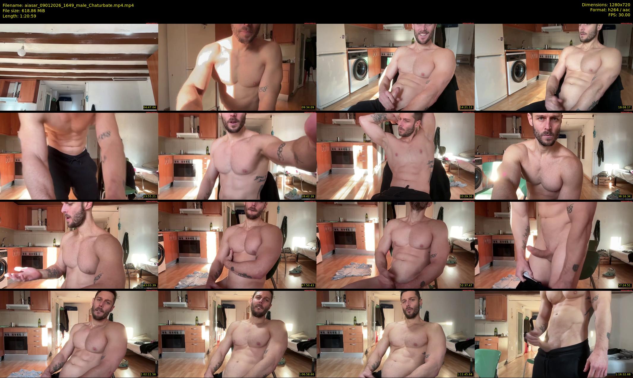 aiasar — 81 minute Chaturbate male cam show recording, 720p, Jan 9, 2026