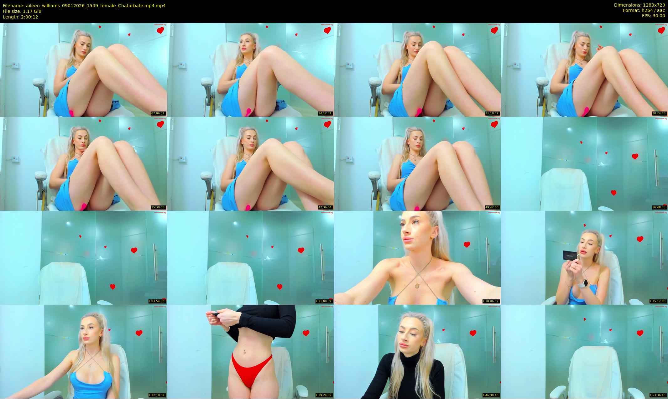 aileen_williams — 121 minute Chaturbate female cam show recording, 720p, Jan 9, 2026
