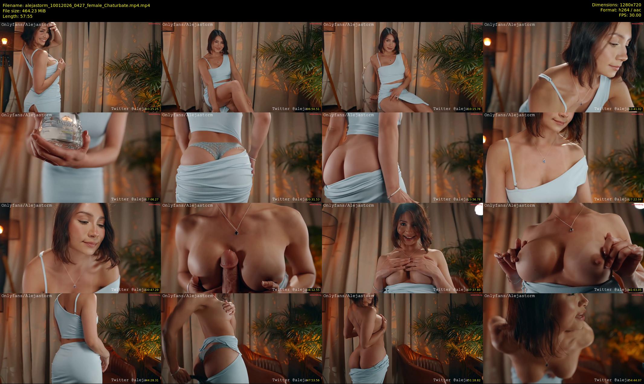 alejastorm — 58 minute Chaturbate female cam show recording, 720p, Jan 10, 2026