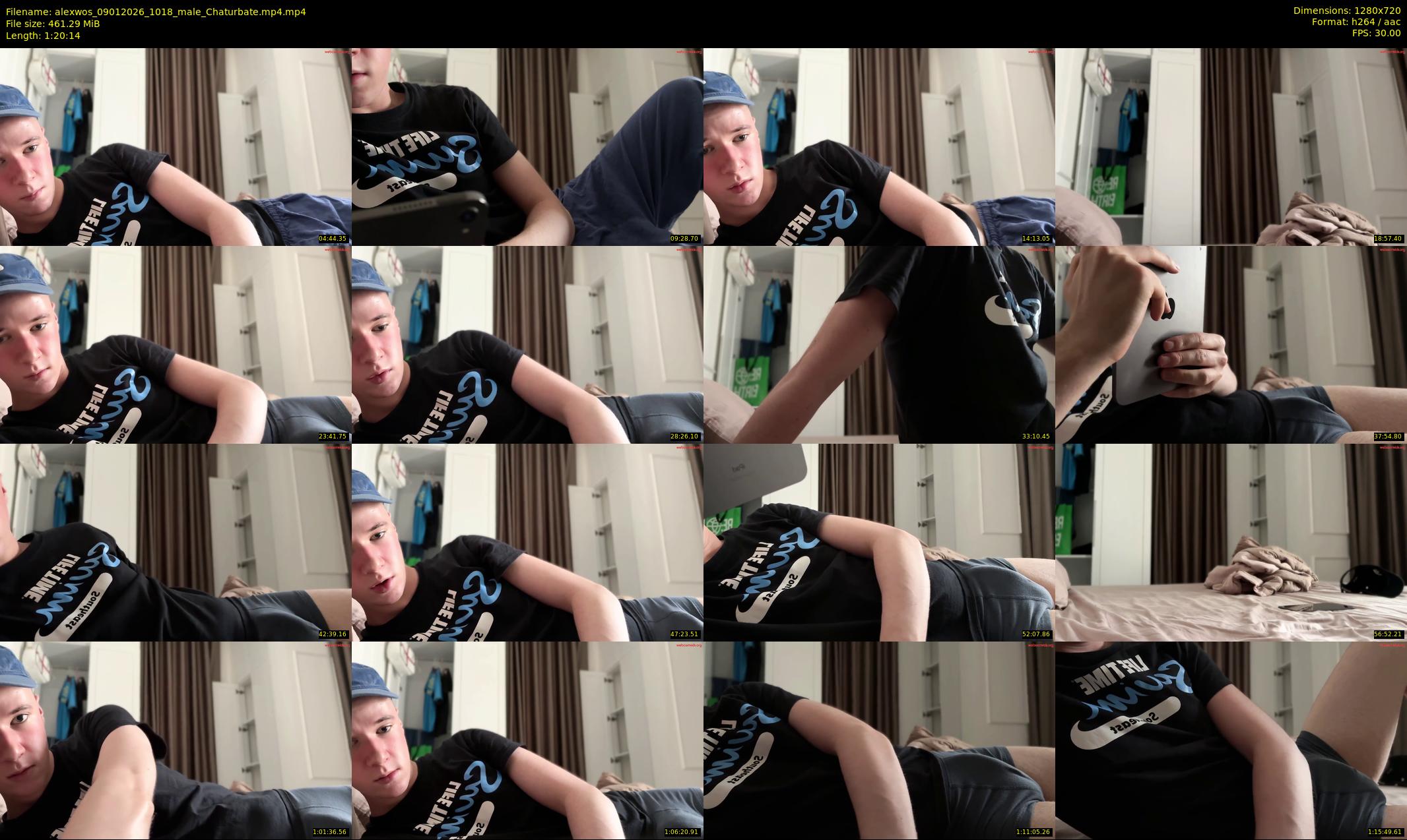 alexwos — 81 minute Chaturbate male cam show recording, 720p, Jan 9, 2026