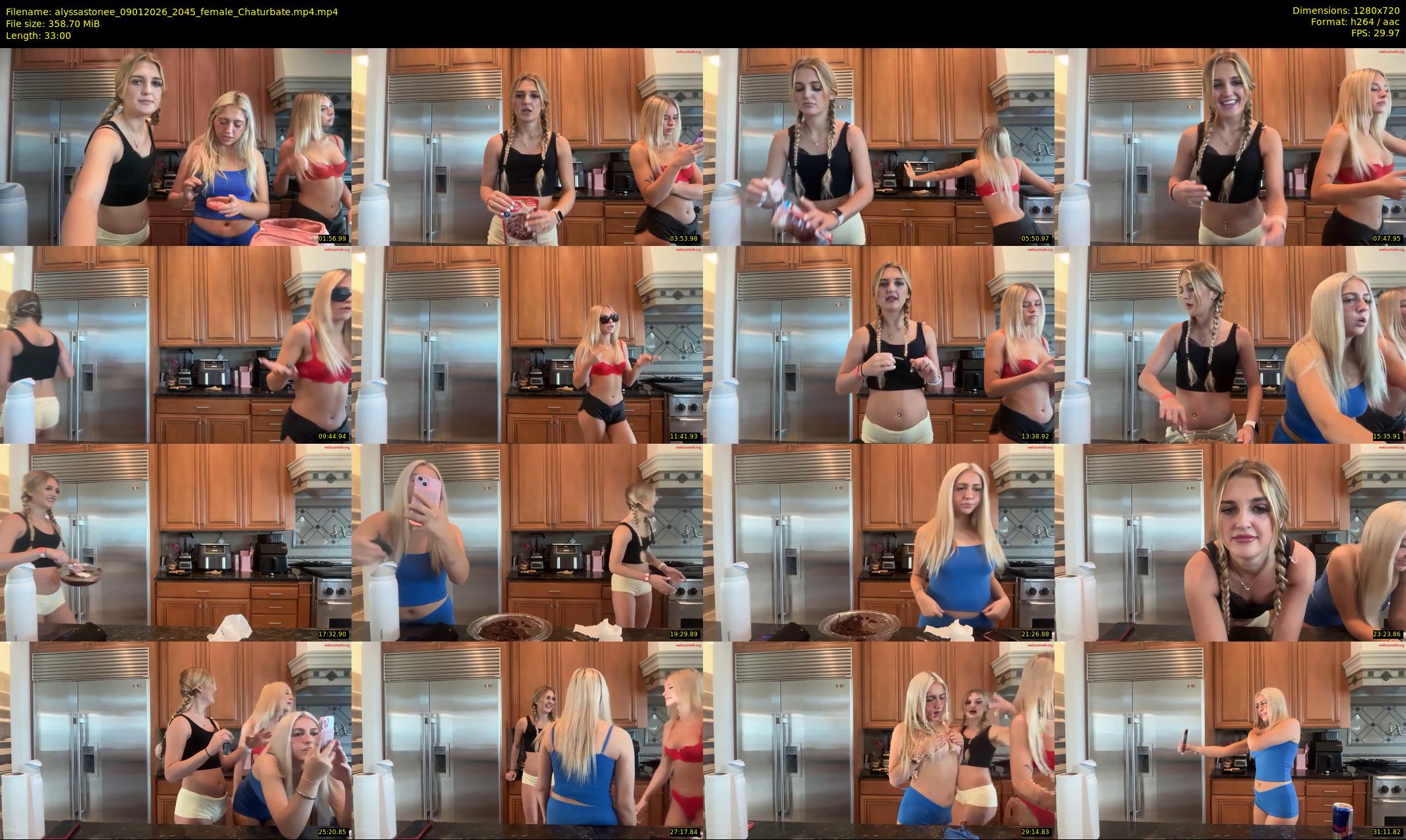alyssastonee — 33 minute Chaturbate female cam show recording, 720p, Jan 9, 2026