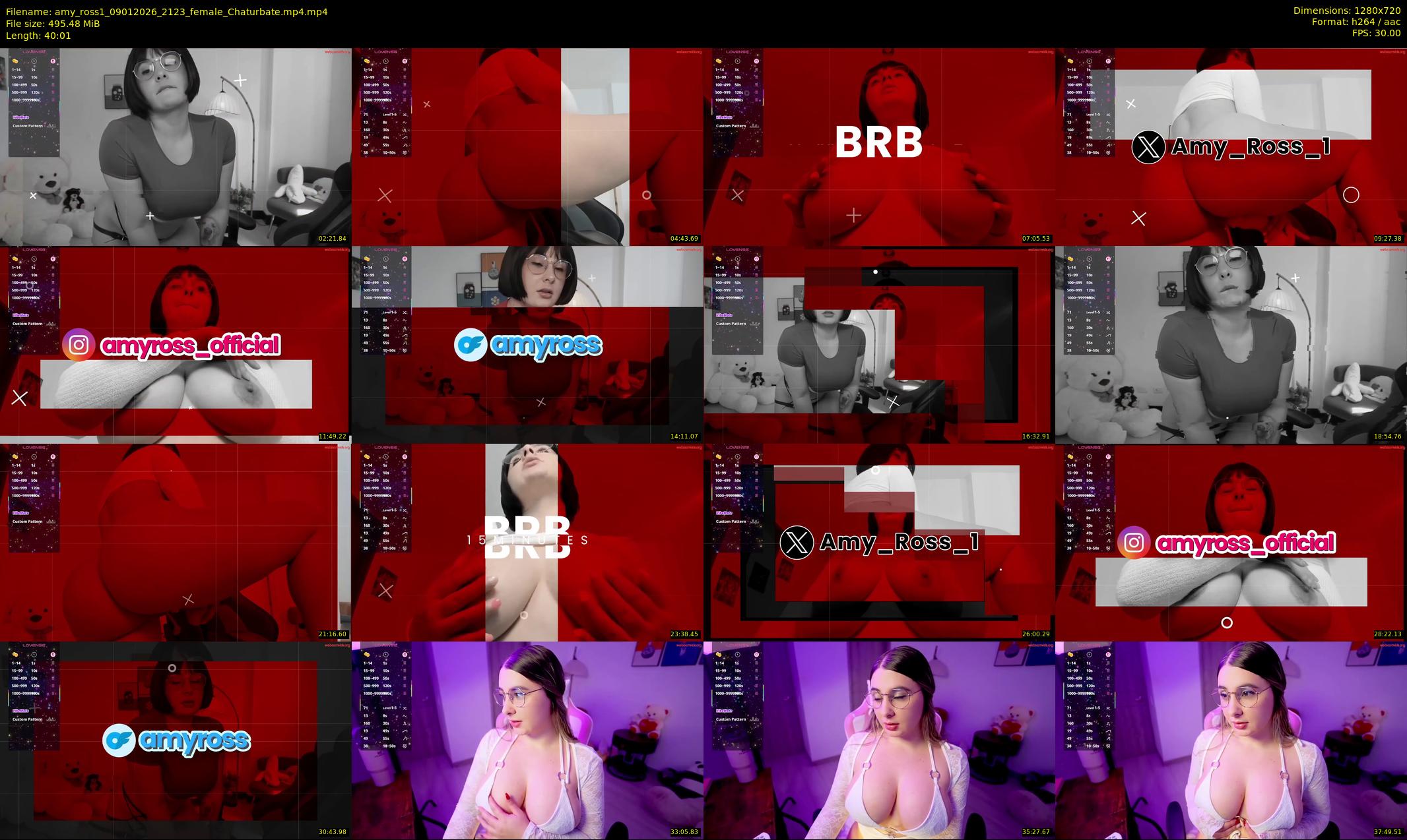 amy_ross1 — 41 minute Chaturbate female cam show recording, 720p, Jan 9, 2026