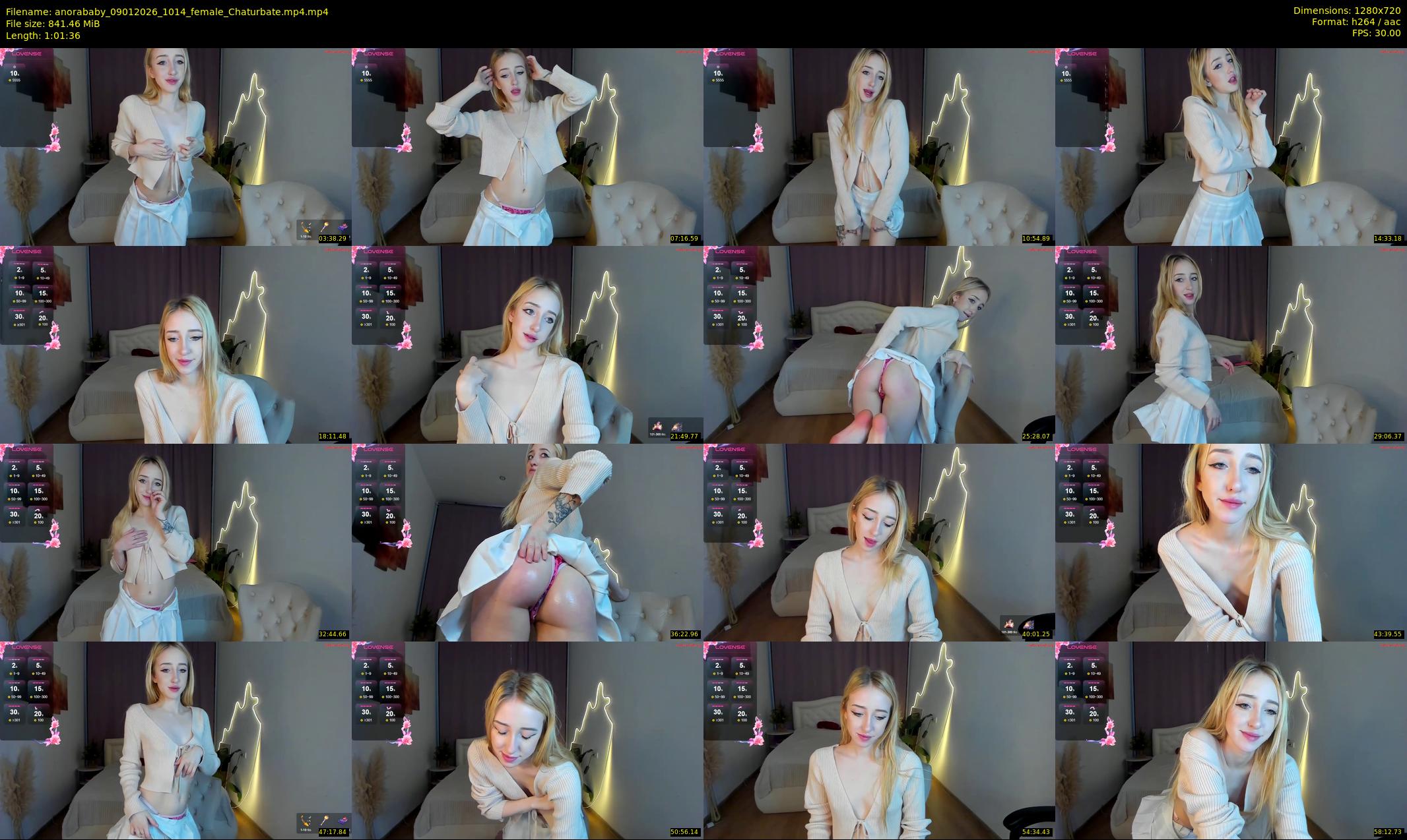 anorababy — 62 minute Chaturbate female cam show recording, 720p, Jan 9, 2026