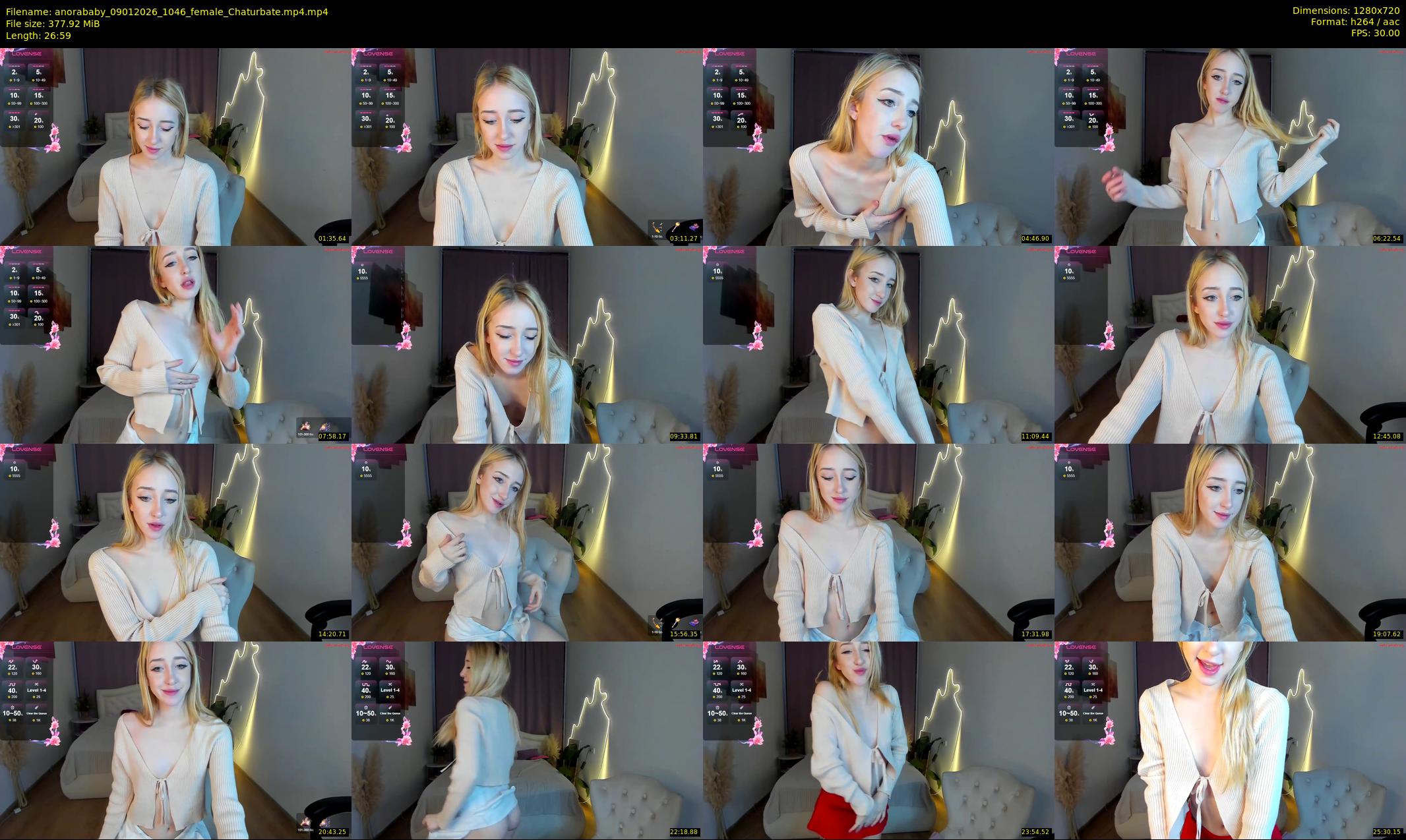 anorababy — 27 minute Chaturbate female cam show recording, 720p, Jan 9, 2026