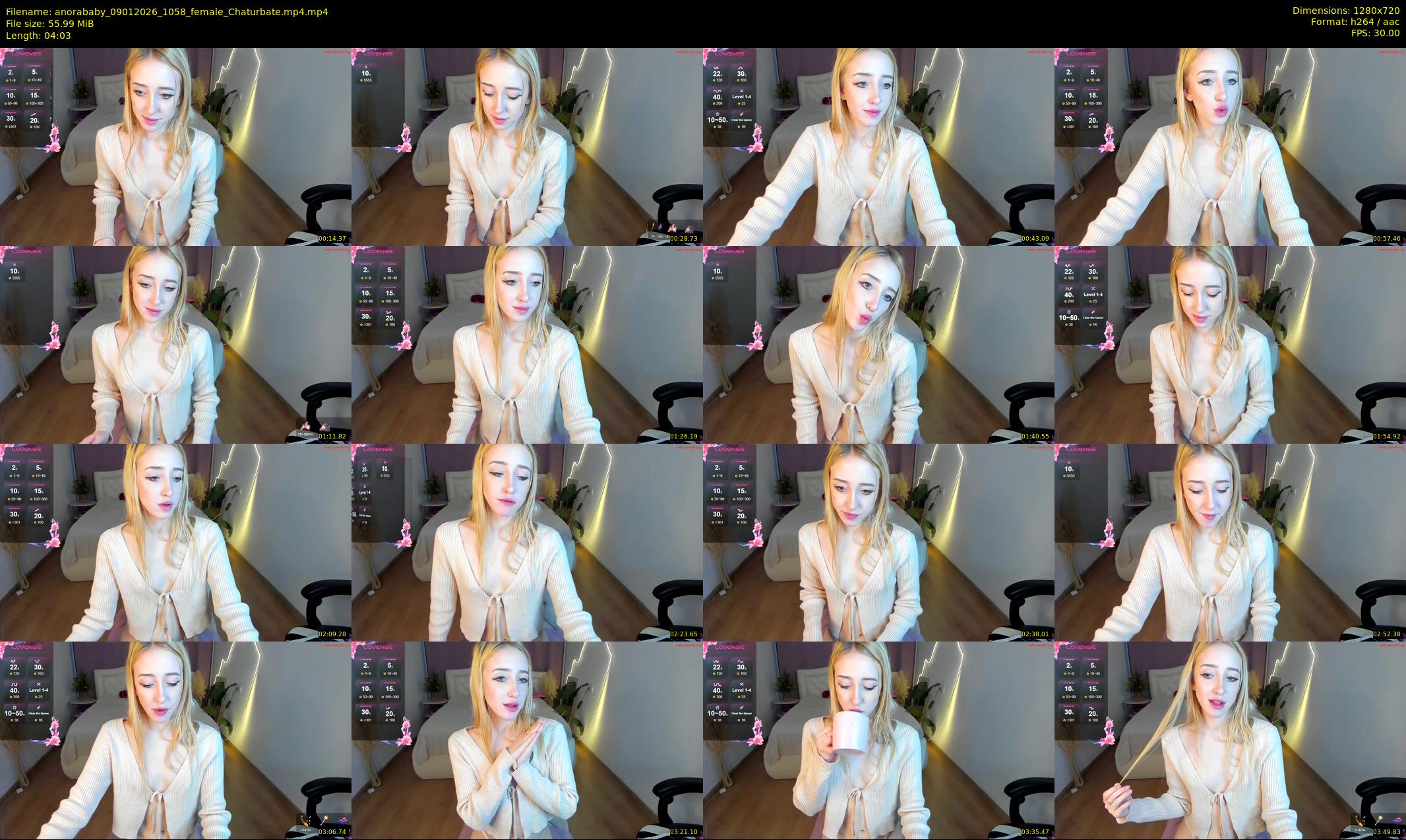 anorababy — 5 minute Chaturbate female cam show recording, 720p, Jan 9, 2026