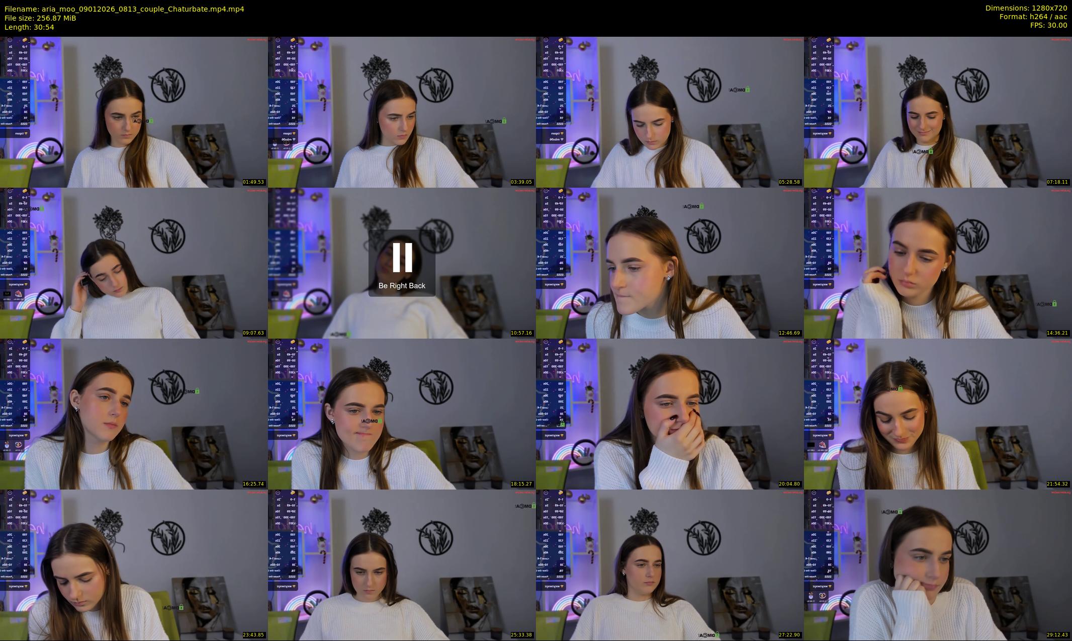 aria_moo — 31 minute Chaturbate couple cam show recording, 720p, Jan 9, 2026